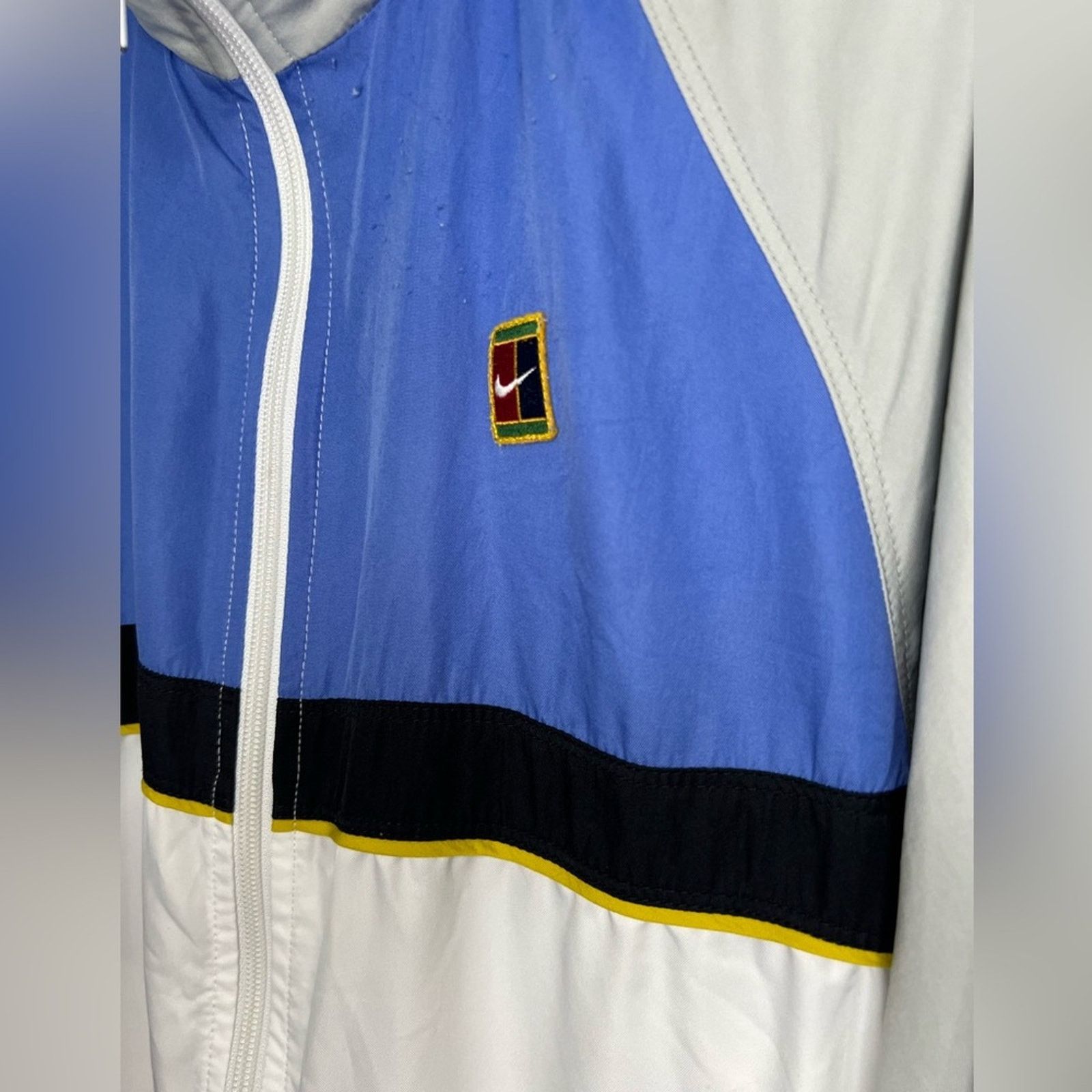 Nike Vintage Nike Court Zip Jacket Hood SZ SMALL Agassi Lined 90s Size US S / EU 44-46 / 1 - 3 Thumbnail