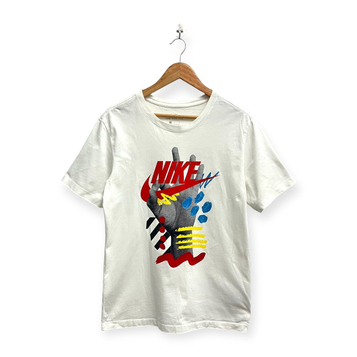 Nike Nike White Tee Shirt Size US L / EU 52-54 / 3 - 1 Thumbnail