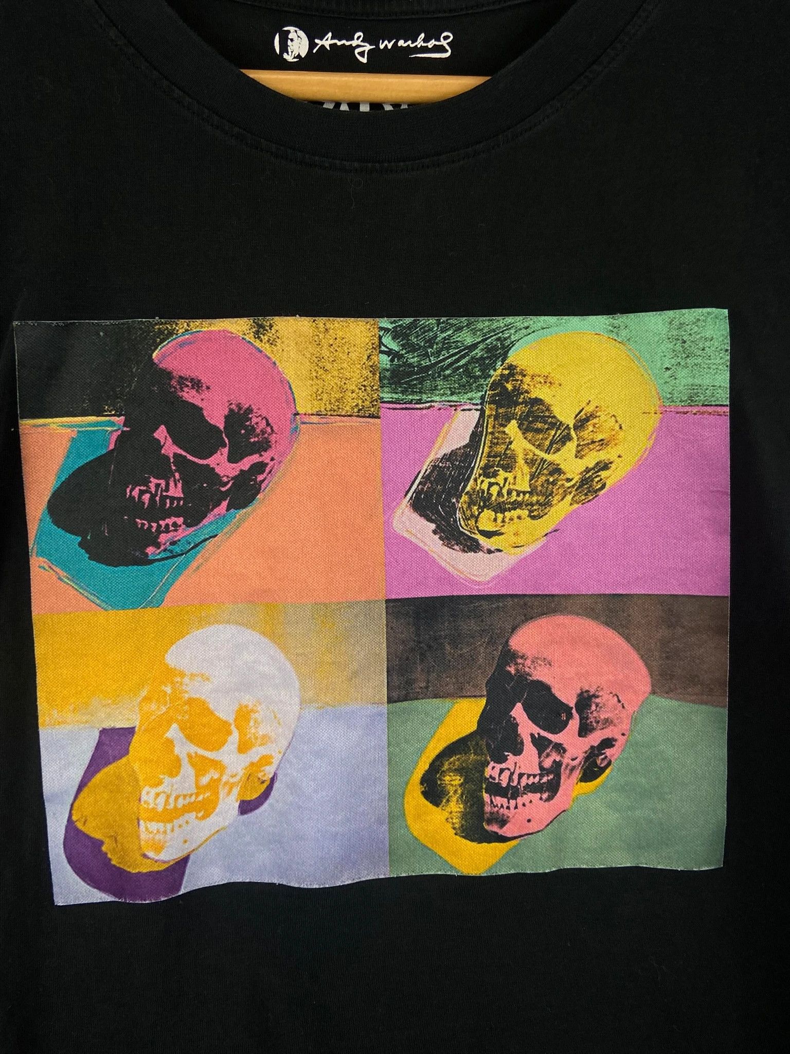 Zara Zara x Andy Warhol Black Skull Graphic Tee L Size US L / EU 52-54 / 3 - 4 Thumbnail