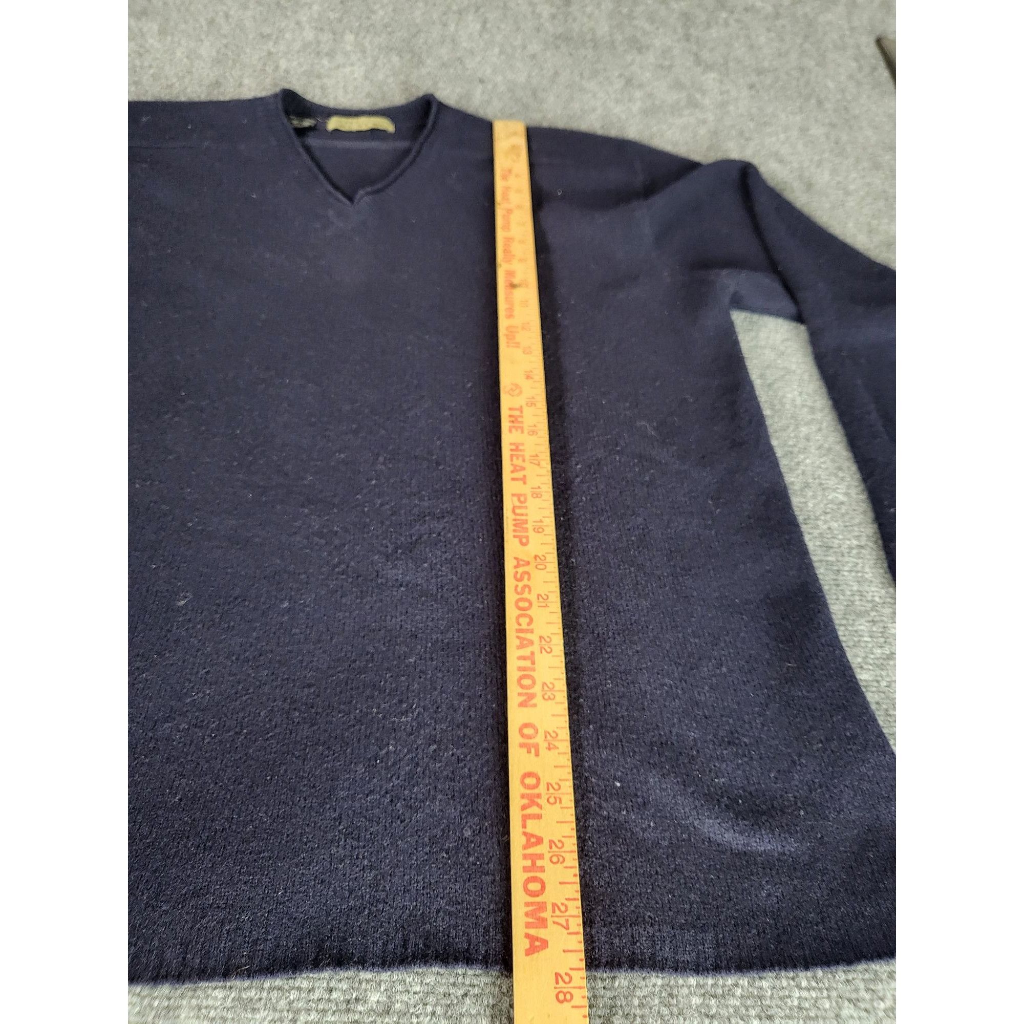 Zara Zara Sport V Neck Sweater Men Sz XL Wool Blue Tight Knit Cas Size US XL / EU 56 / 4 - 3 Thumbnail