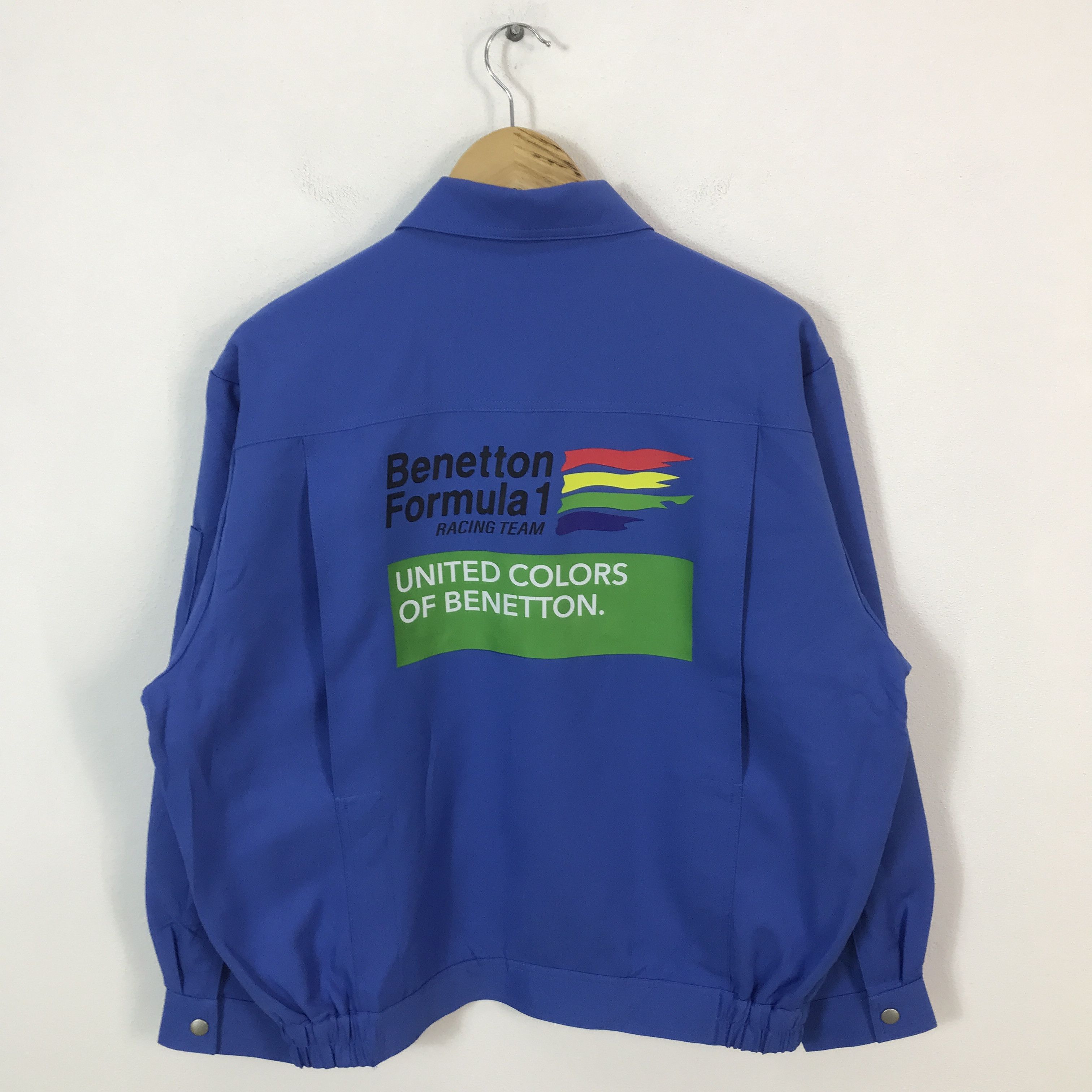 United Colors Of Benetton Vtg Beneton formula 1 racing team japan custom jacket Size US L / EU 52-54 / 3 - 1 Thumbnail