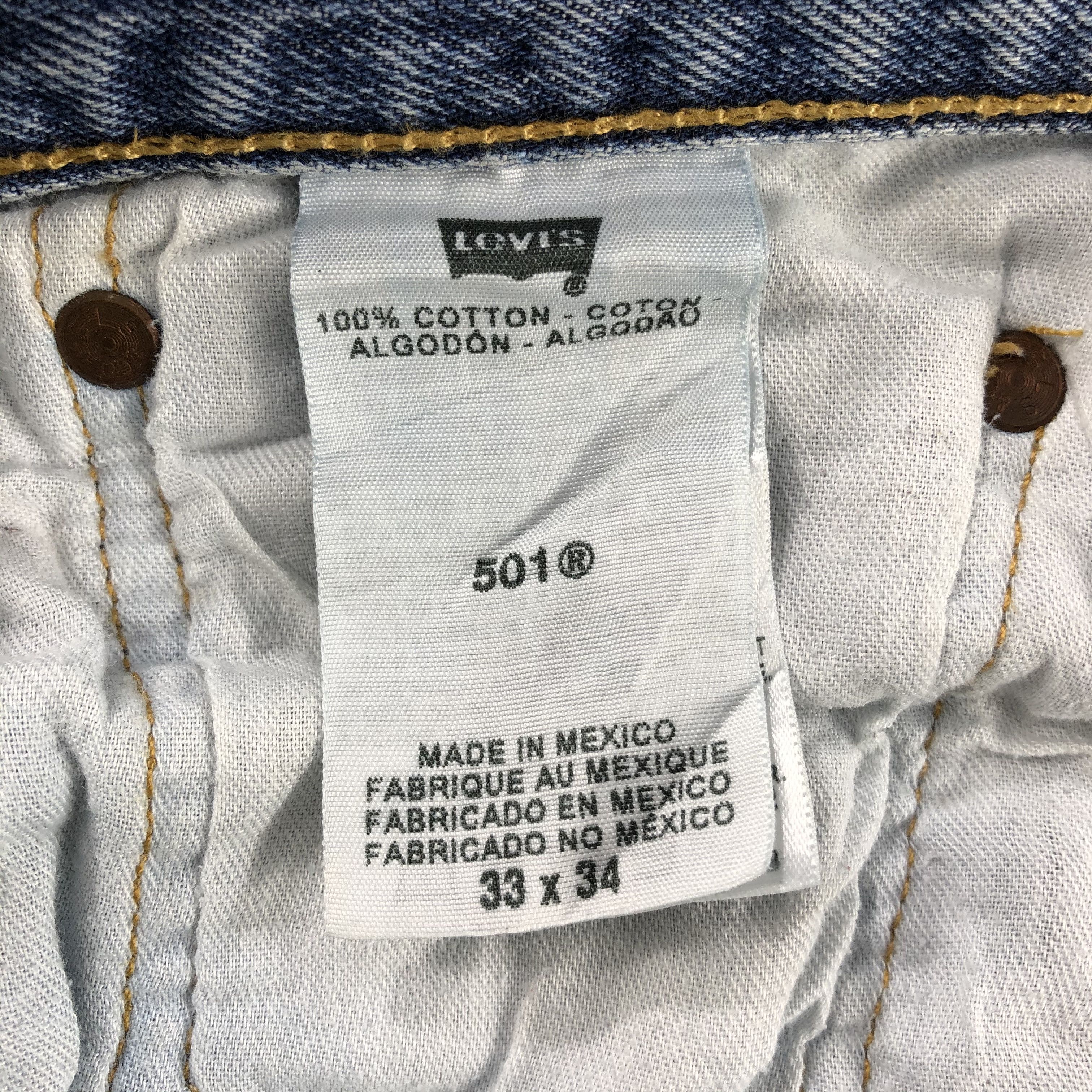 Levi's Vintage Blue Wash Levis 501 Jeans-JM2999 Size US 34 / EU 50 - 13 Thumbnail