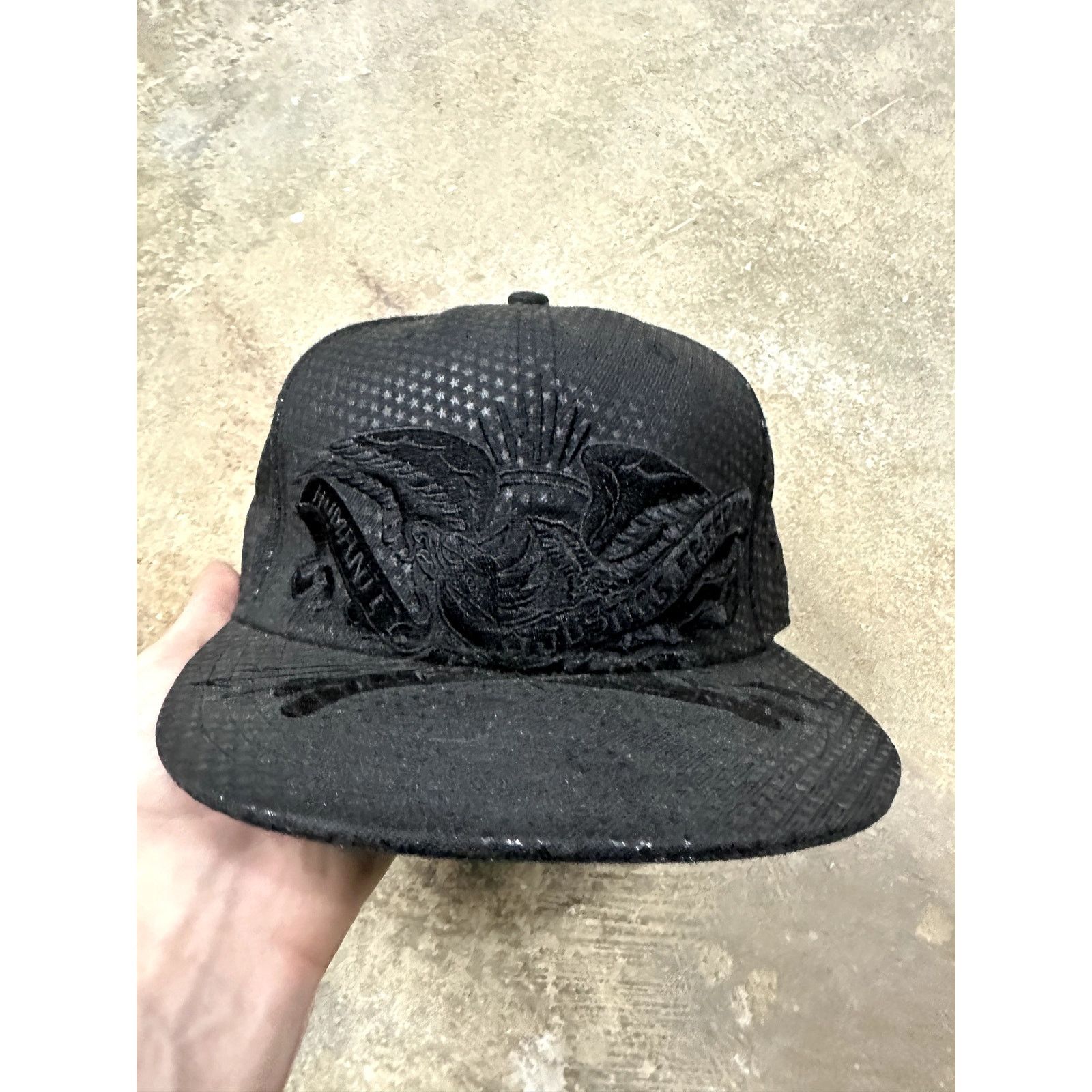 Supreme Supreme Cap Black Humanity Justice Freedom Used 7 3/8 Size ONE SIZE - 2 Thumbnail