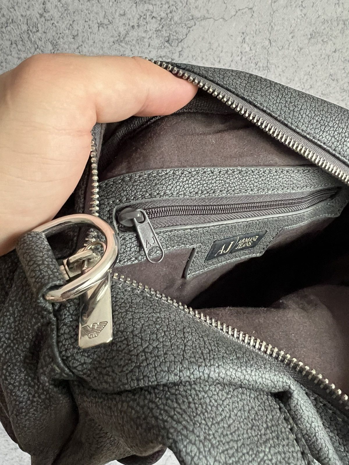 Armani Armani Jeans Handle Bag Y2K 2000s Size ONE SIZE - 8 Thumbnail