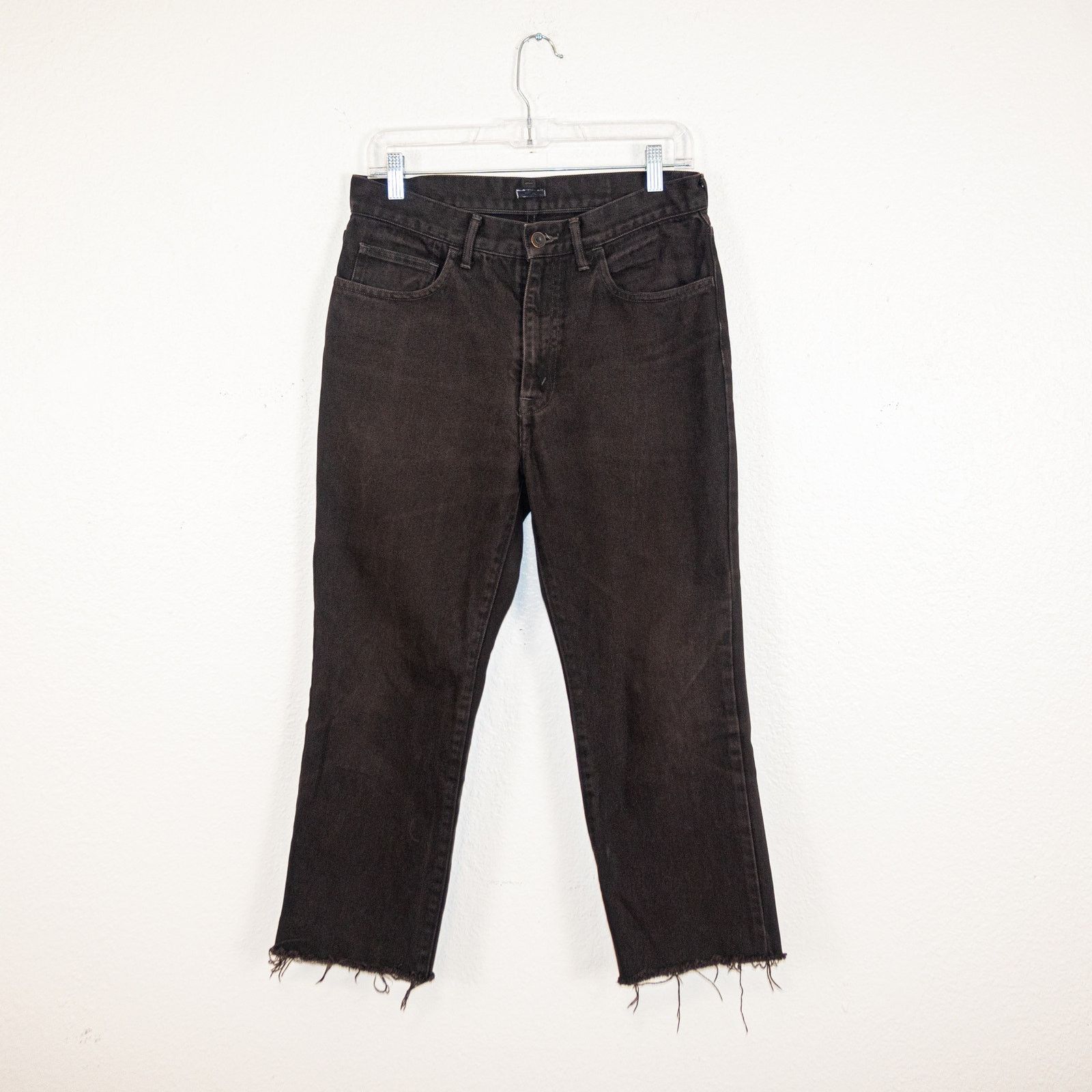 PHIGVEL MAKERS & Co. Phigvel Makers & Co Raw Crop Denim Jeans brown size 1 Size US 30 / EU 46 - 1 Thumbnail