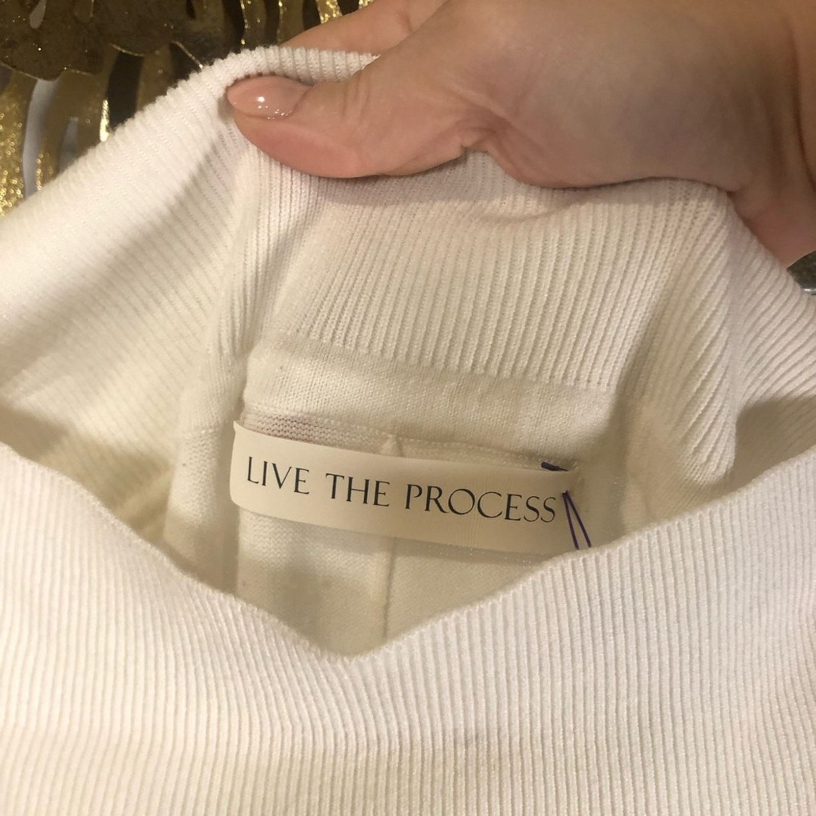 Live The Process Live the process pants joggers in white. Size 28" / US 6 / IT 42 - 6 Thumbnail