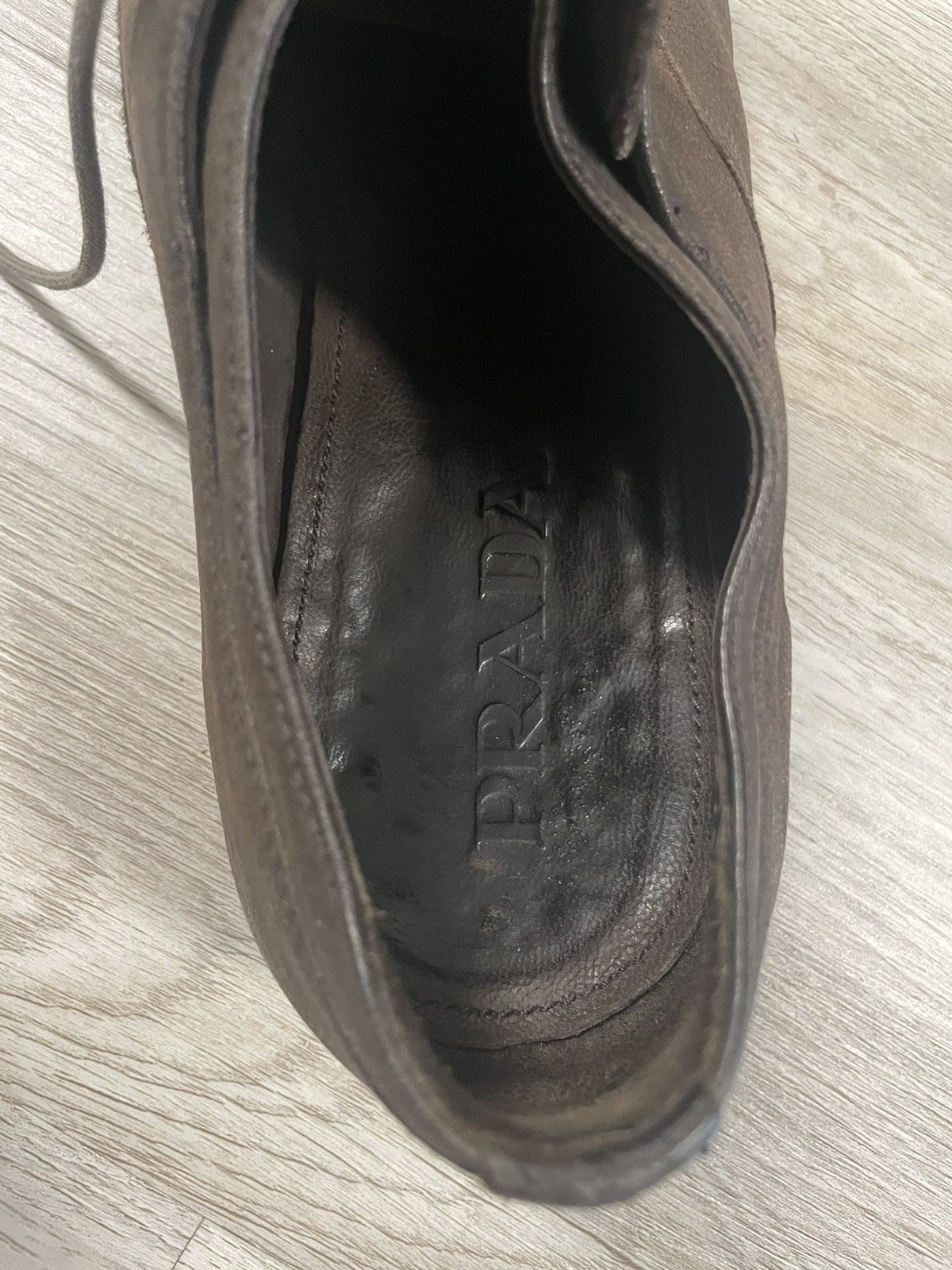 Prada Prada Men's 2E2720 Saffiano Leather Business Shoes Size US 9 / EU 42 - 3 Thumbnail