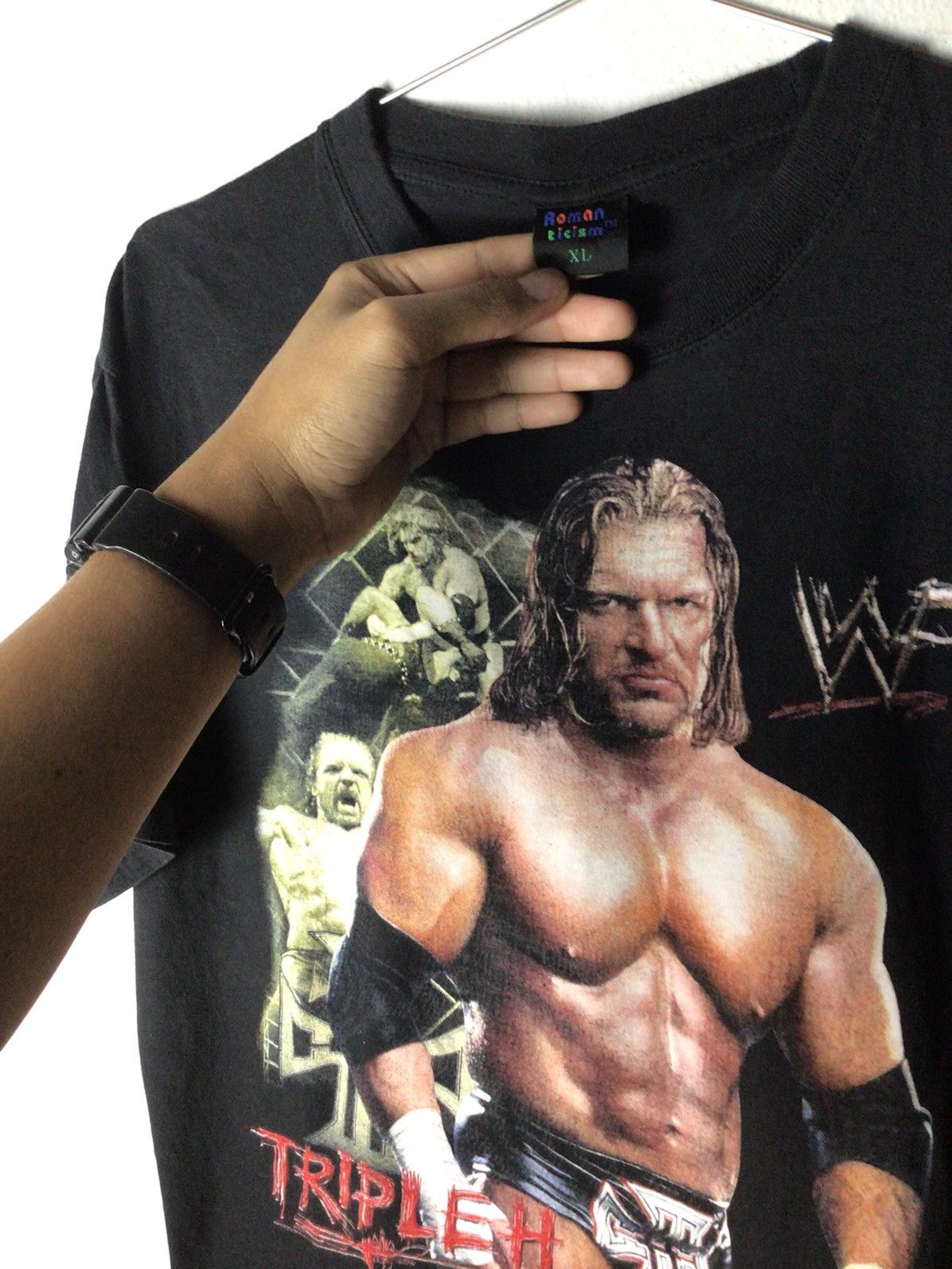 Rap Tees × WWE × WWF Triple H WWF 90-00's Size US L / EU 52-54 / 3 - 4 Thumbnail