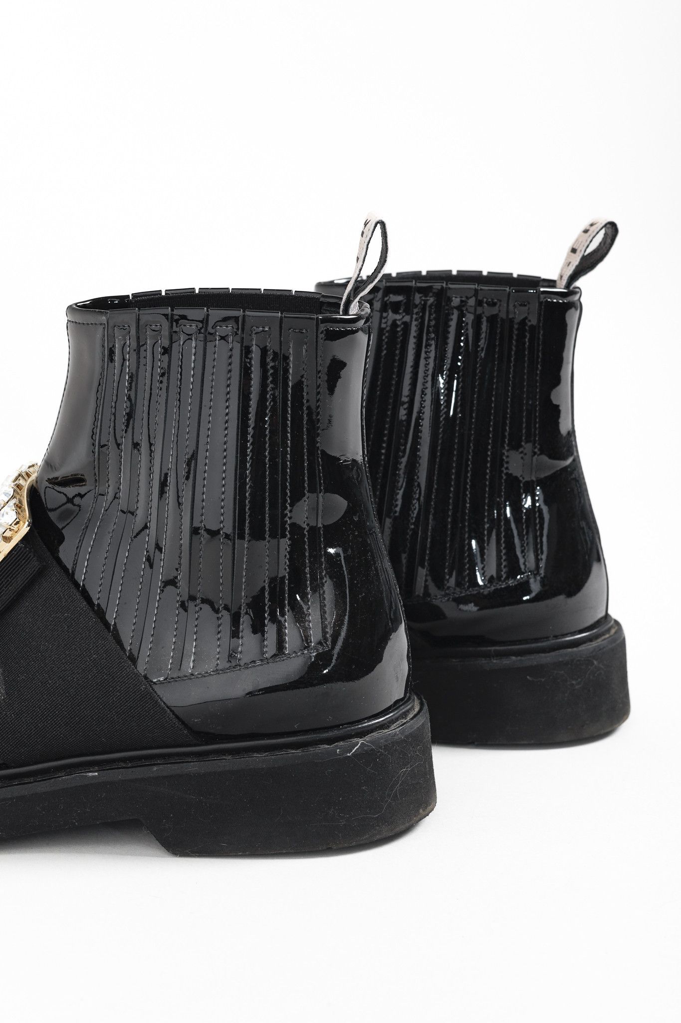 Roger Vivier Roger Vivier Viv' Rangers Embellished Patent Leather Boots Size US 5 / IT 35 - 8 Thumbnail