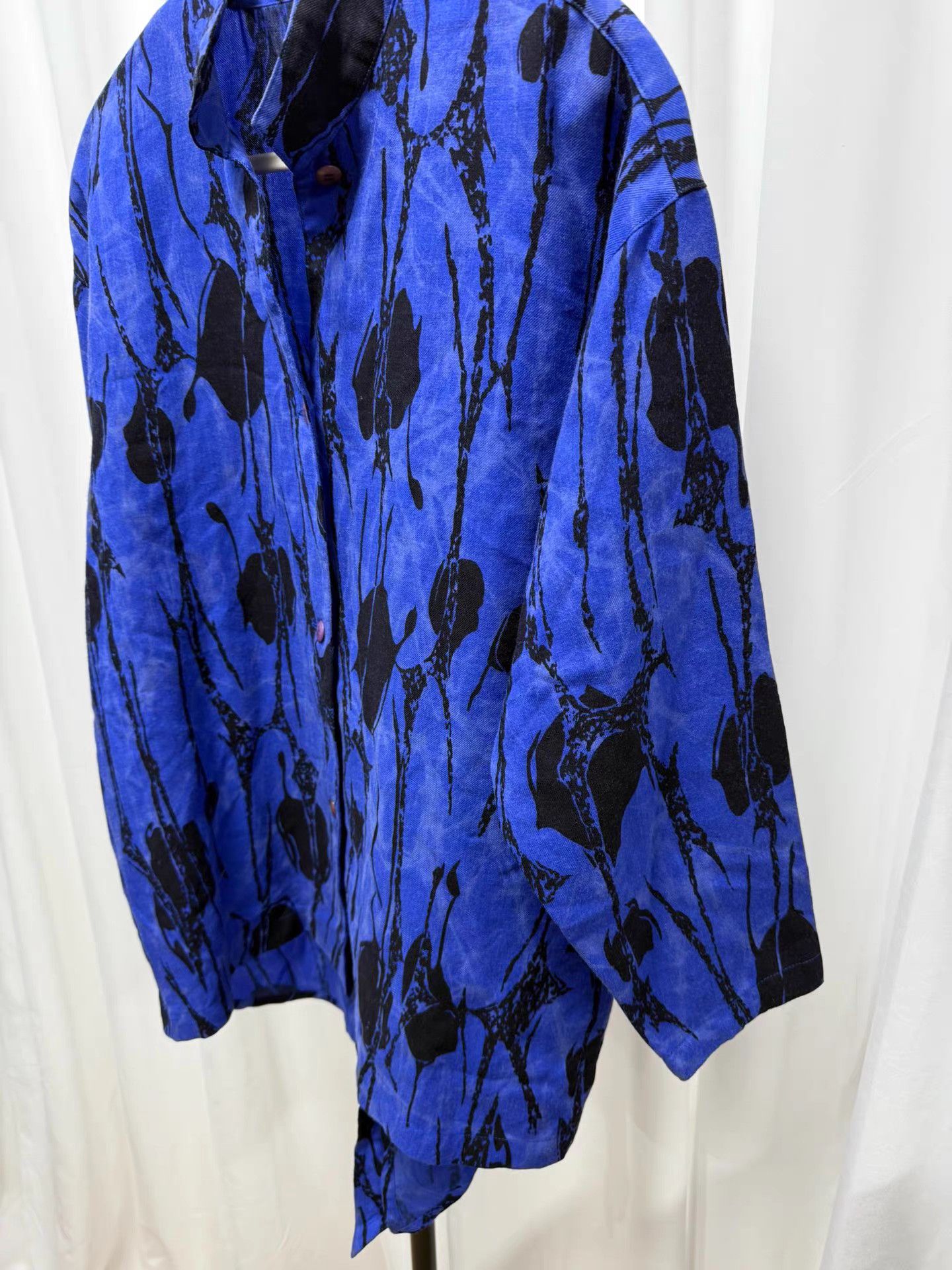 Issey Miyake Issey miyake Tie-Dye Print Asymmetric Hem Shirt K20 Size US XXL / EU 58 / 5 - 4 Thumbnail