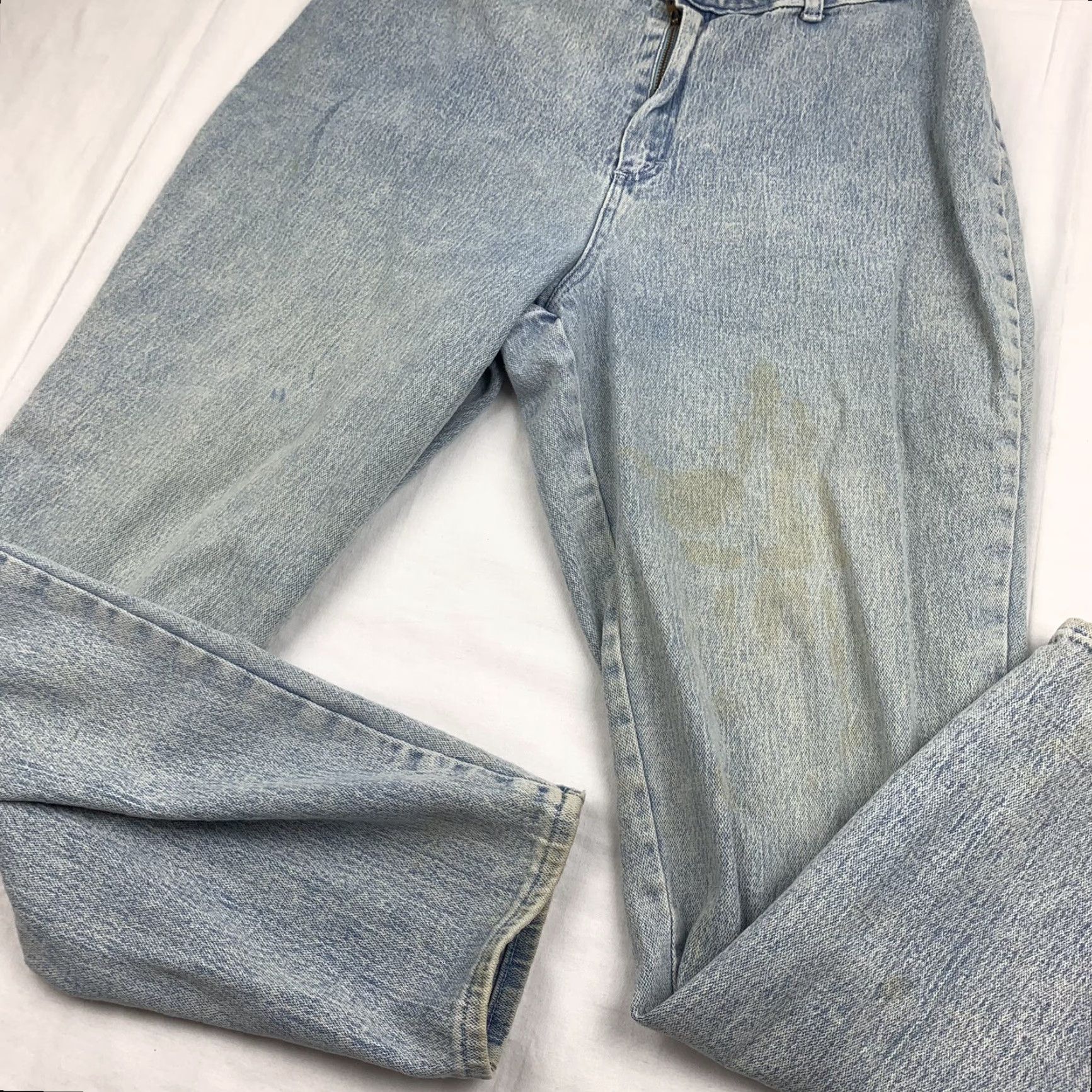 Vintage VINTAGE No Boundaries Jeans Womens 16 Blue Worn Thrashed Faded Y2K 90s VTG - Straight, Pockets, Zip, Button, Regular - 90s American Era Women’s Jeans Size 38" / US 16 / IT 52 - 2 Thumbnail