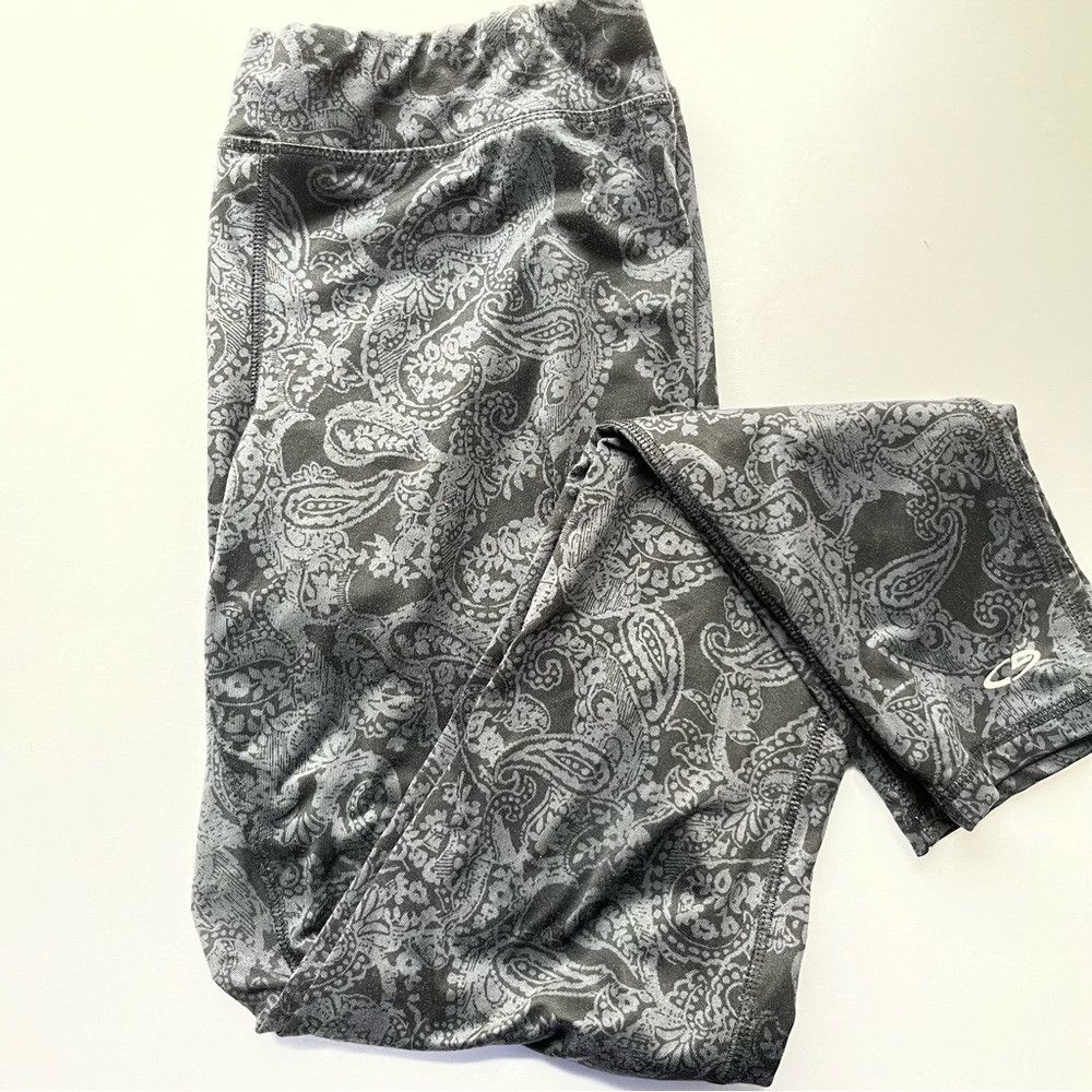 Athleta Athletic Workout Running Tight Leggings Paisley Grey Large Size 30" / US 8 / IT 44 - 1 Thumbnail