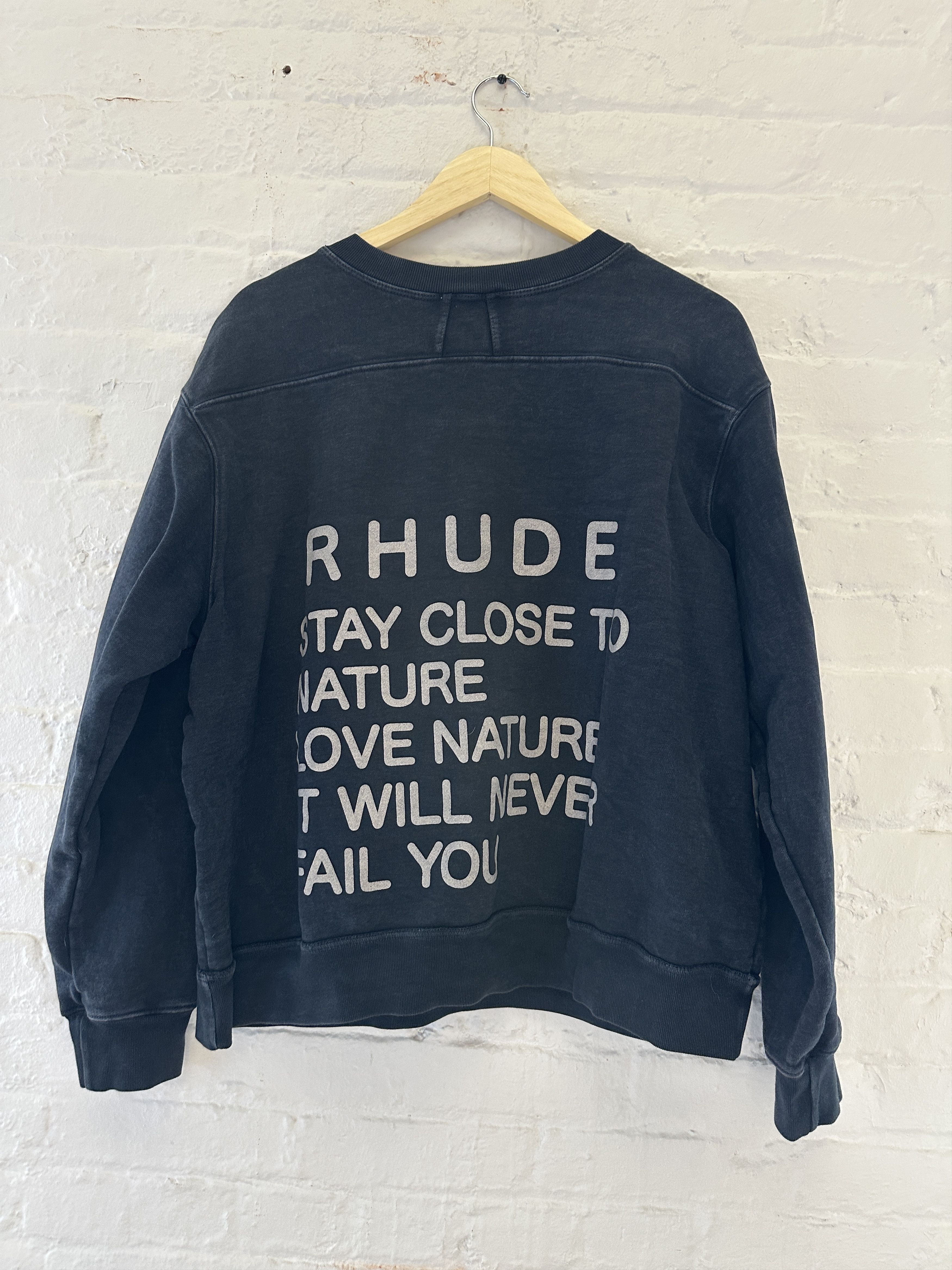 Rhude Rhude Stay Close to Nature Crewneck Size US M / EU 48-50 / 2 - 3 Thumbnail