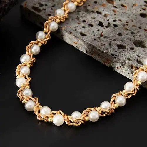 Jewelry Imitation Pearl Wallet Chain, Pants Chain Size ONE SIZE - 5 Thumbnail