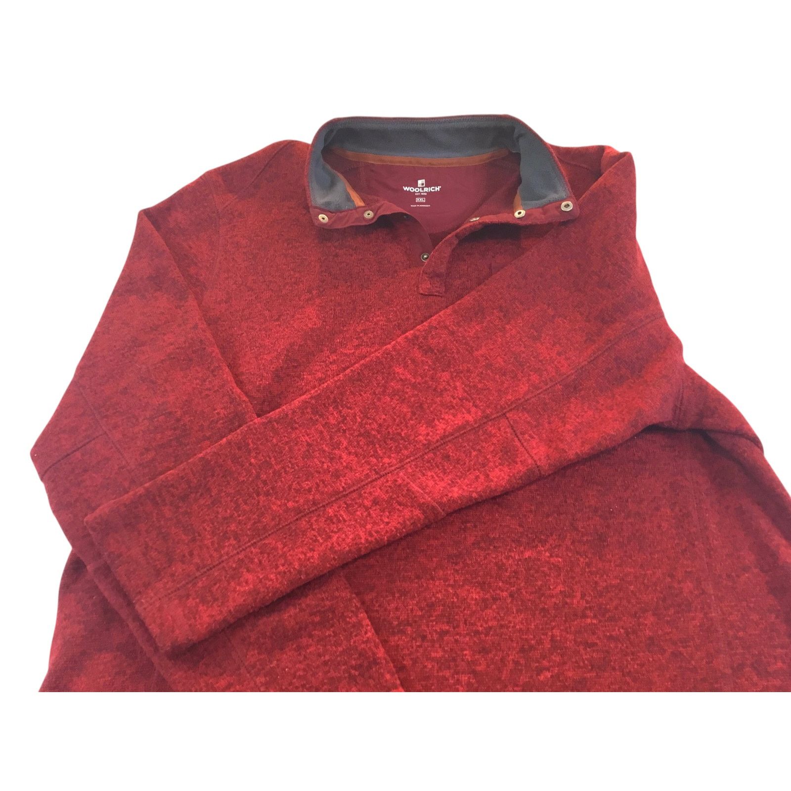 Woolrich Woolen Mills Woolrich Knit Pocket Pullover Sweater Fleece Lined Red XXL Size US XXL / EU 58 / 5 - 4 Thumbnail