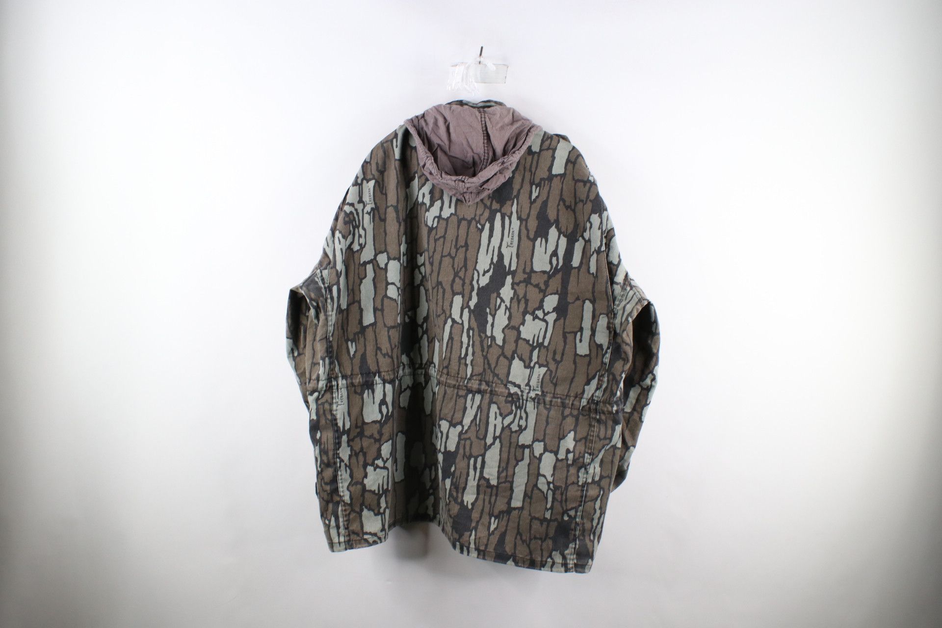 Vintage 80s Streetwear Camouflage Hooded Field Jacket