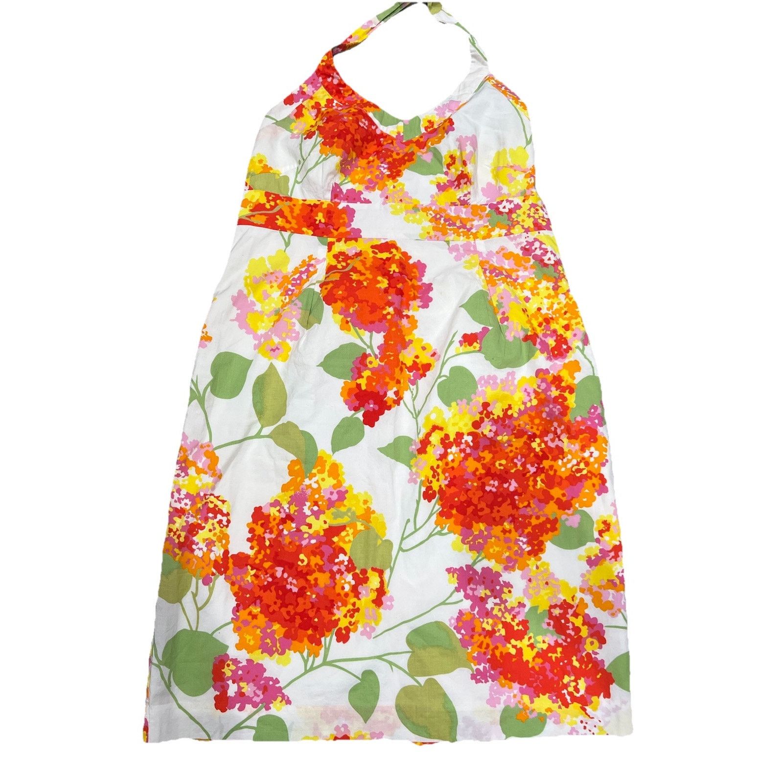 Boden Boden Levania floral halter dress Rose Pink Size 10 A000454 Size L / US 10 / IT 46 - 1 Thumbnail