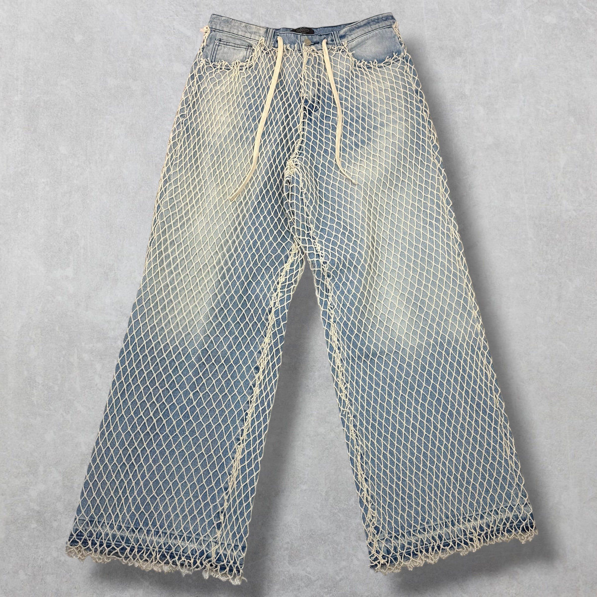 HMDD HMDD Fishnet jeans S Size US 28 / EU 44 - 1 Thumbnail