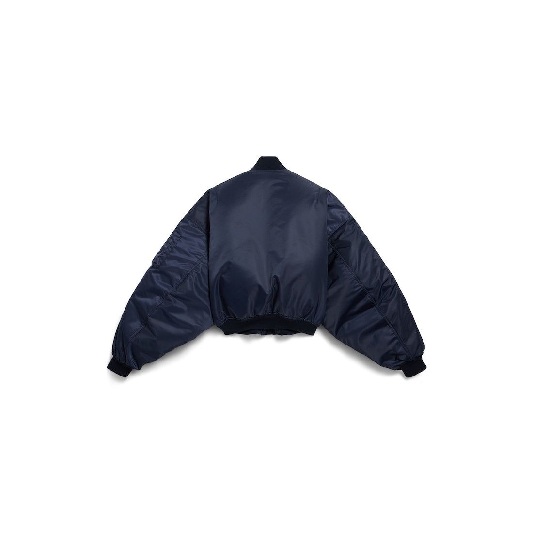 Balenciaga o1w1db10426 Round Bomber Jacket in Dark Navy Size US M / EU 48-50 / 2 - 2 Thumbnail