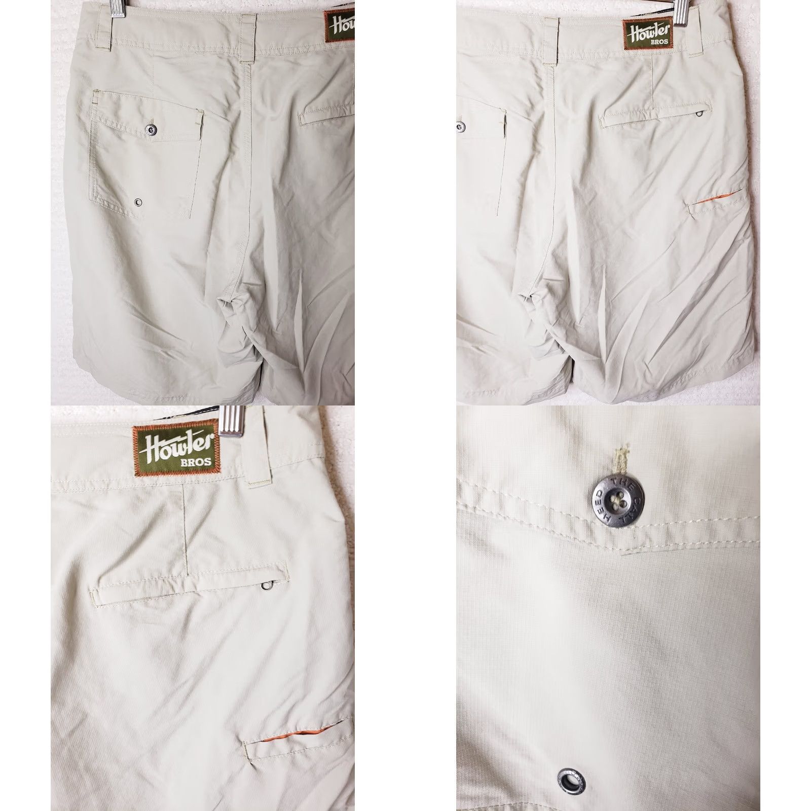 Howler Brothers Howler Brothers Hybrid Ripstop Nylon Shorts Beige 33W 10L Men Regular Beige Size US 33 - 8 Thumbnail