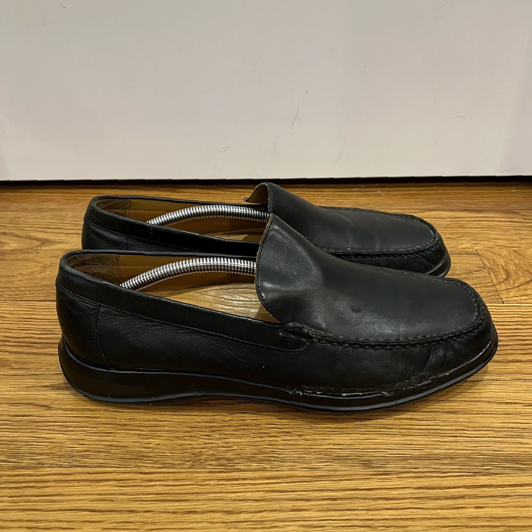 Cole Haan Cole Haan Air Dempsey Black Leather Slip On Loafers Size 11M Mens Casual Comfort Size US 11 / EU 44 - 5 Thumbnail
