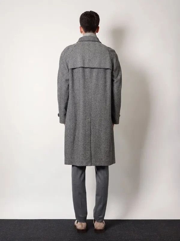 Brunello Cucinelli o1w1db10326 Cashmere Blend Coat in Grey Size US M / EU 48-50 / 2 - 4 Thumbnail