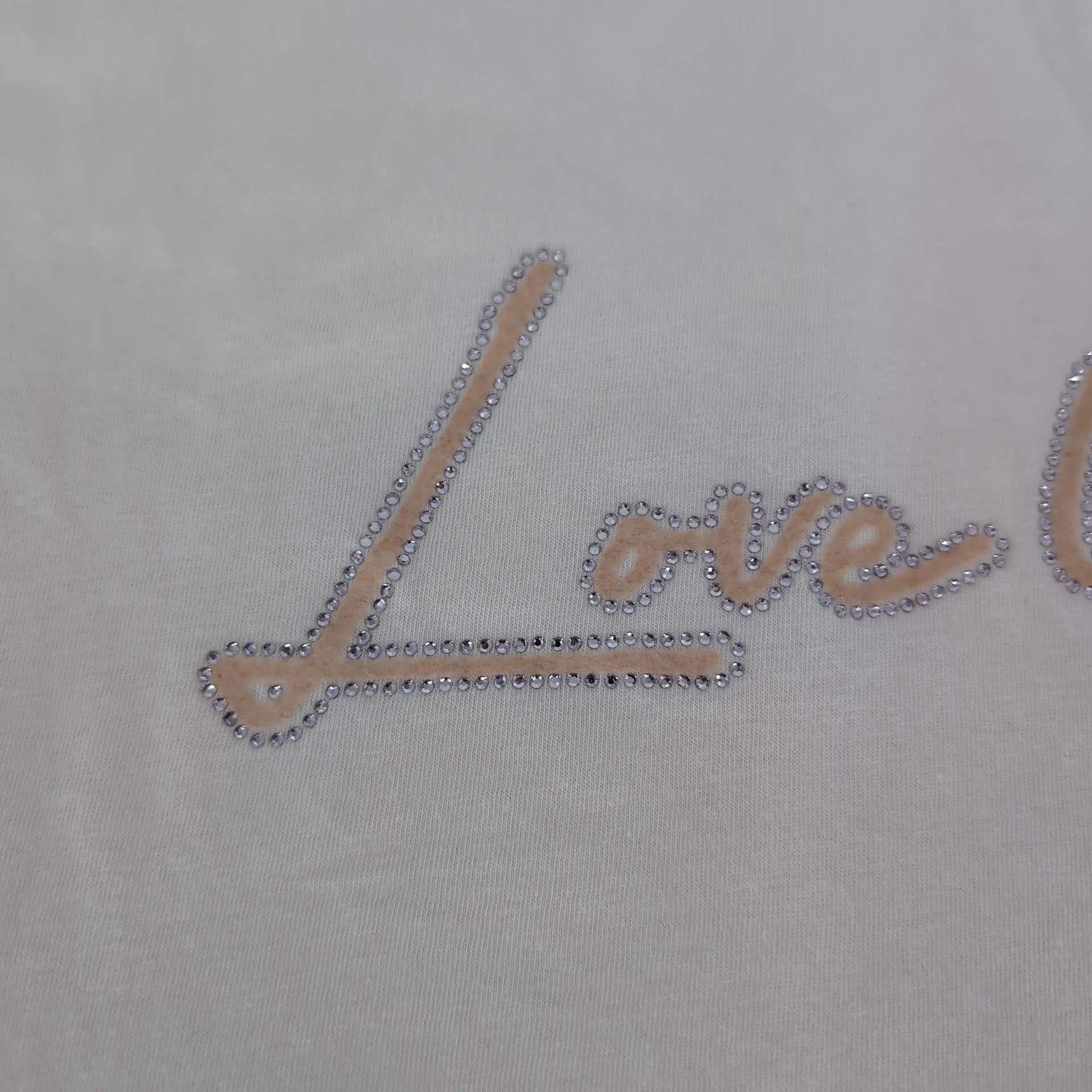 Zadig & Voltaire Zadig & Voltaire Pink Love Yourself Diamanté T-Shirt - Sz XS Size XS / US 0-2 / IT 36-38 - 14 Thumbnail