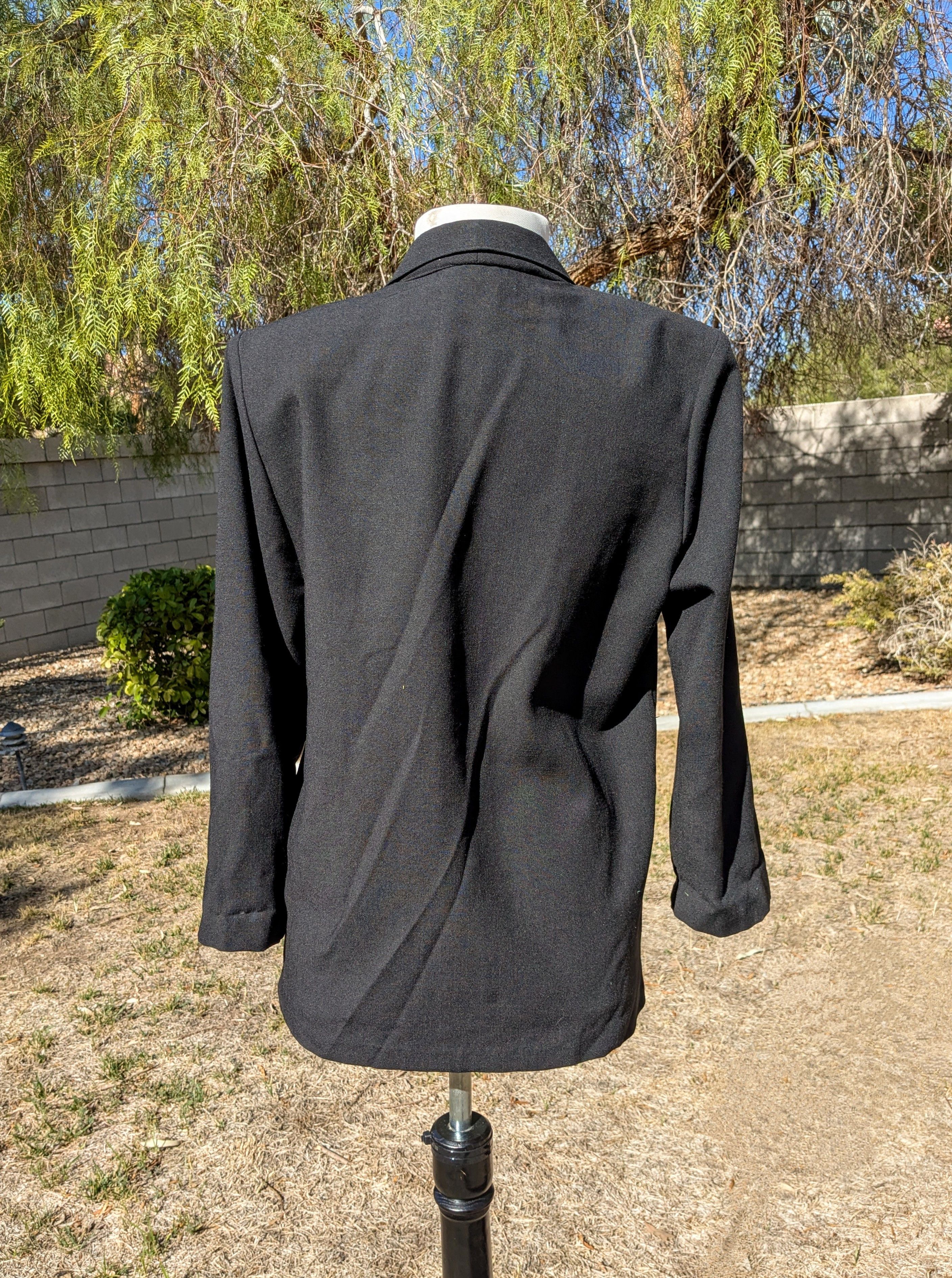 Other Classic Linen Petite Large Single-Button Blazer Jacket Coat Size L / US 10 / IT 46 - 4 Thumbnail