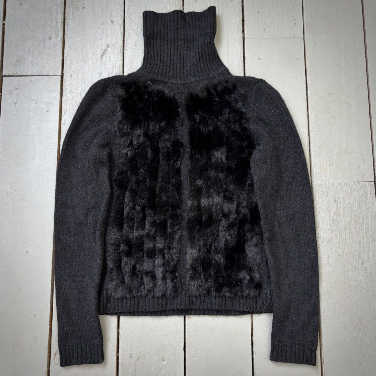 Japanese Brand Comme Ça Du Mode Fur Cashmere Knit Size M / US 6-8 / IT 42-44 - 1 Thumbnail