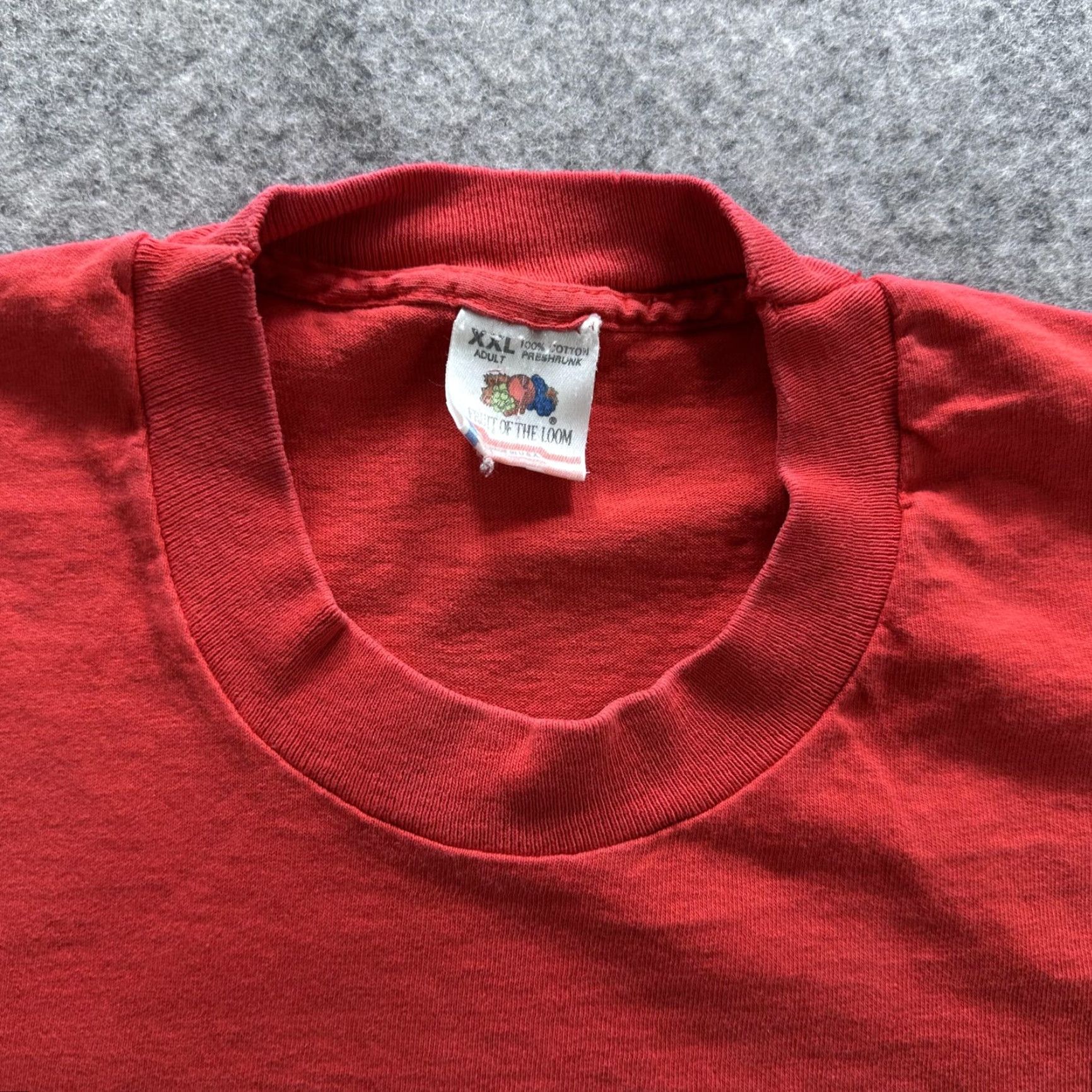 Fruit Of The Loom VINTAGE Quaker Walk To Fight Hunger Shirt Mens 2XL Red 1993 Promo Graphic 90s Size US XXL / EU 58 / 5 - 3 Thumbnail