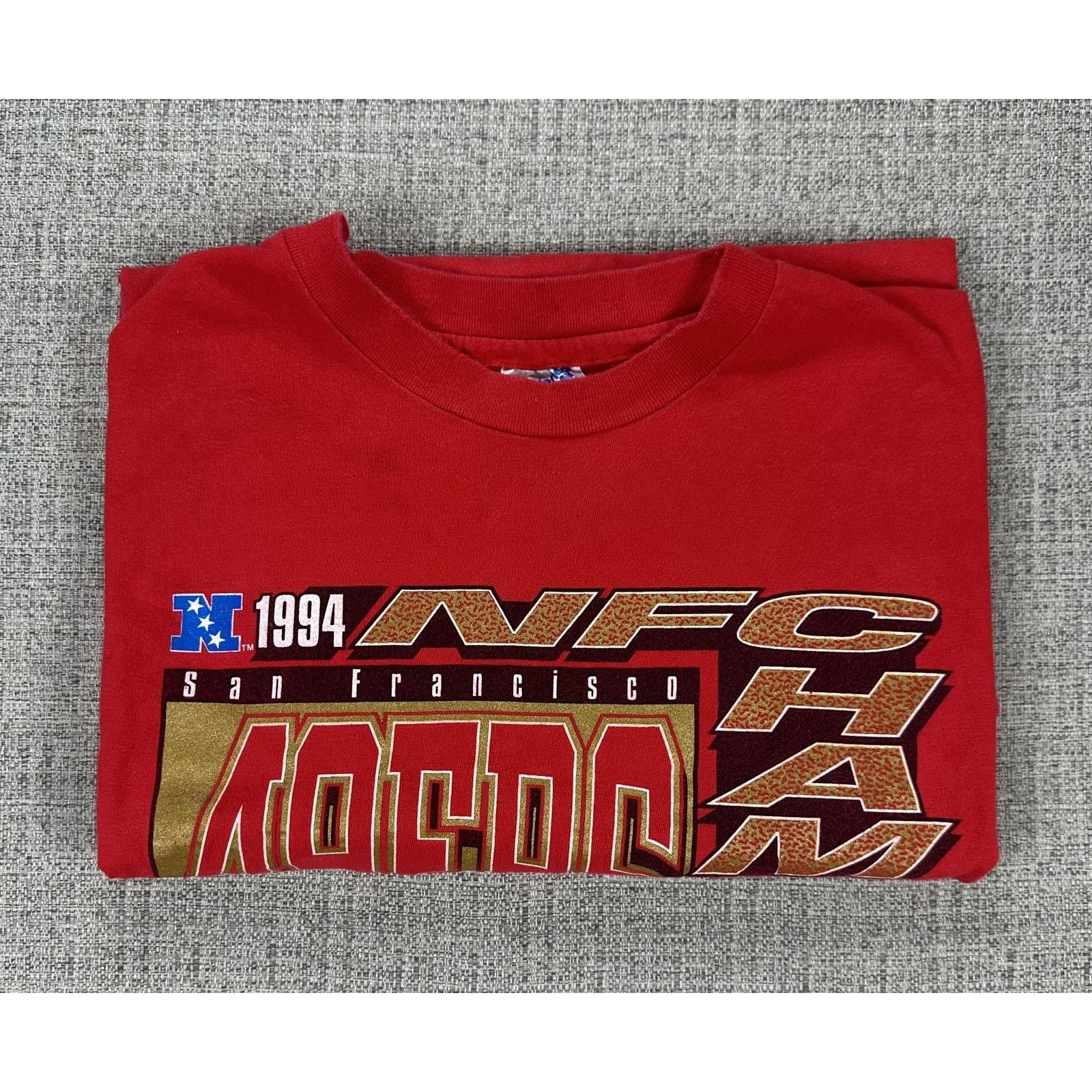 Hanes Vintage San Francisco 49ers Shirt Mens 2XL Red Hanes 1994 Size US XXL / EU 58 / 5 - 14 Thumbnail