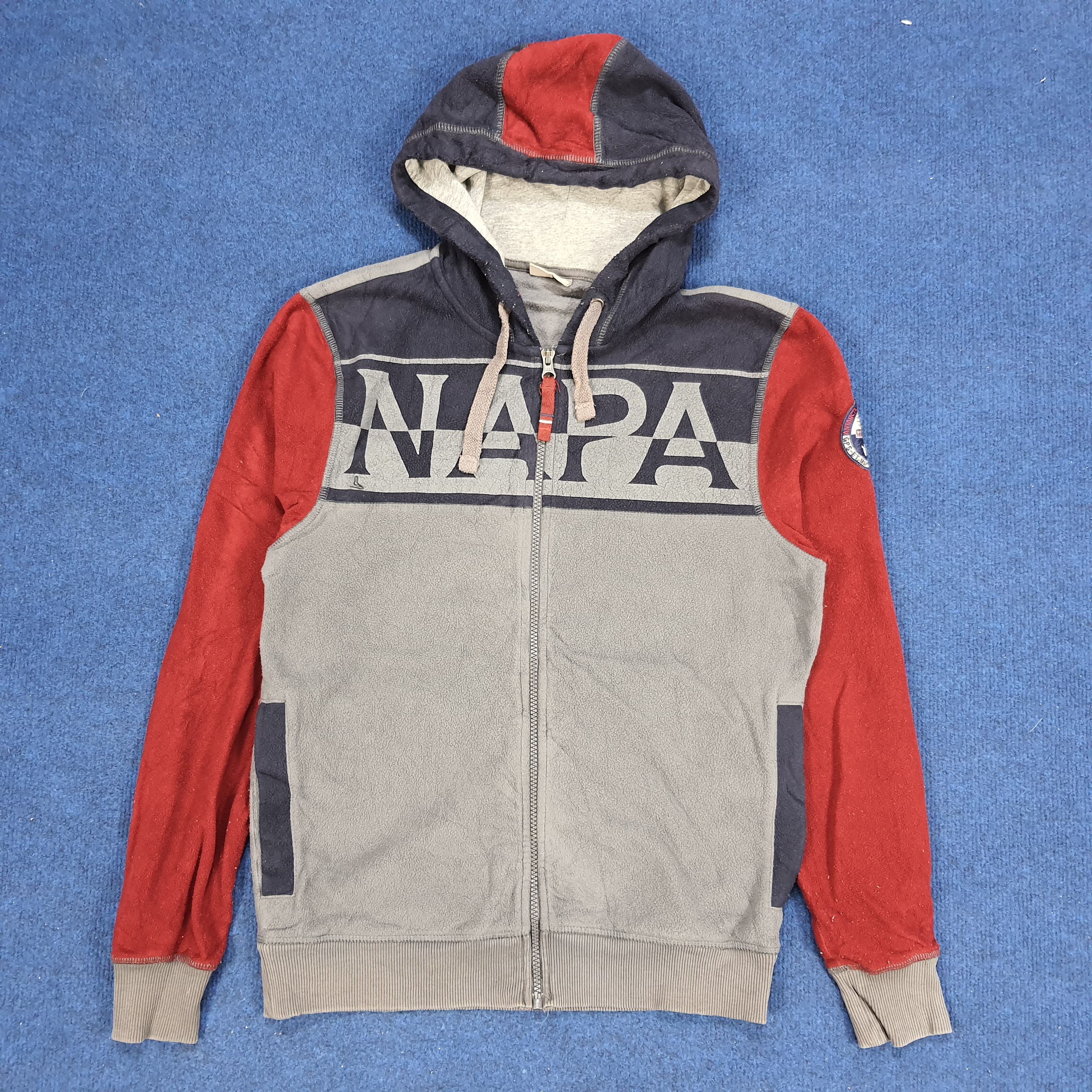 Vintage Napapijri Antarctic Research Program Zipper Hoodie