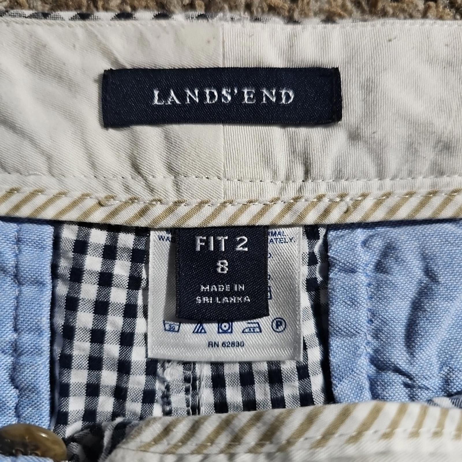 Lands' End Lands End Fit 2 Sz 8 Checkered Shorts Size 30" / US 8 / IT 44 - 2 Thumbnail