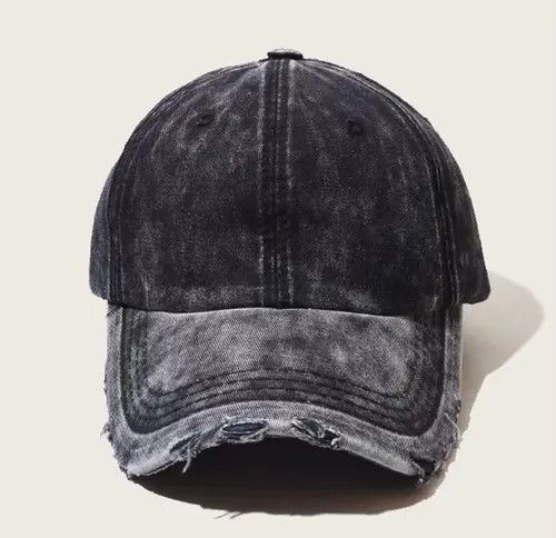 Japanese Brand Utility grunge tie dye distressed ripped cap Size ONE SIZE - 3 Thumbnail