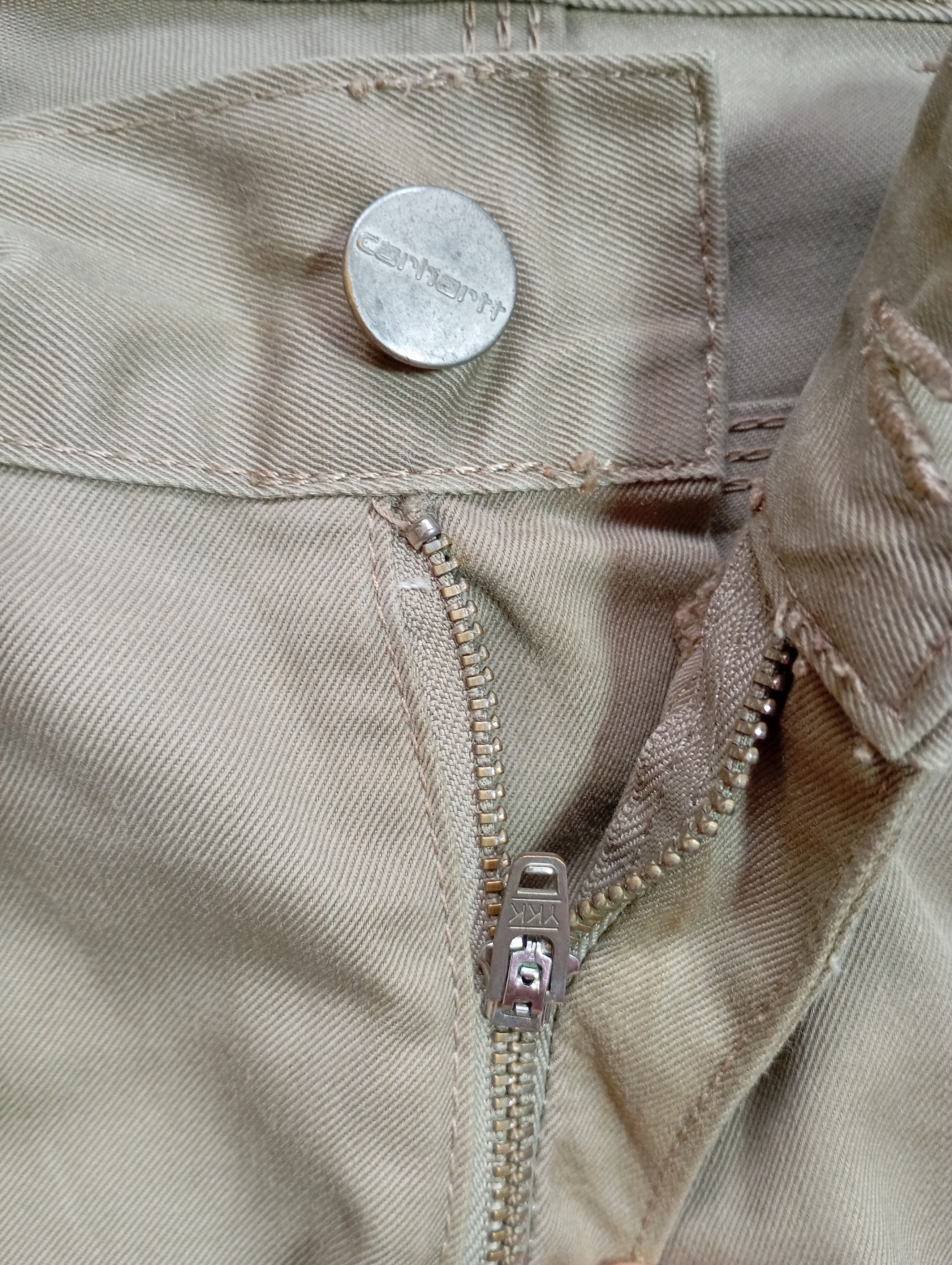 Carhartt × Vintage Carhartt Beige Vintage Single Knee Skill Pants Pocket Logo Size US 31 - 5 Thumbnail