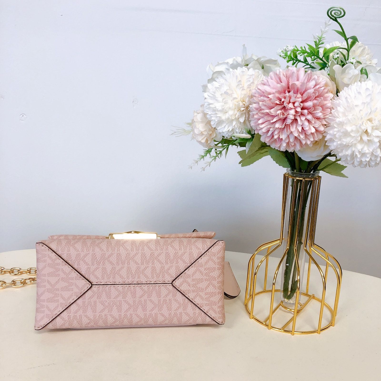 Michael Kors (E)Michael Kors 35F2G0EC5B CECE EXTRA SMALL IN POWDER BLUSH Size ONE SIZE - 7 Thumbnail