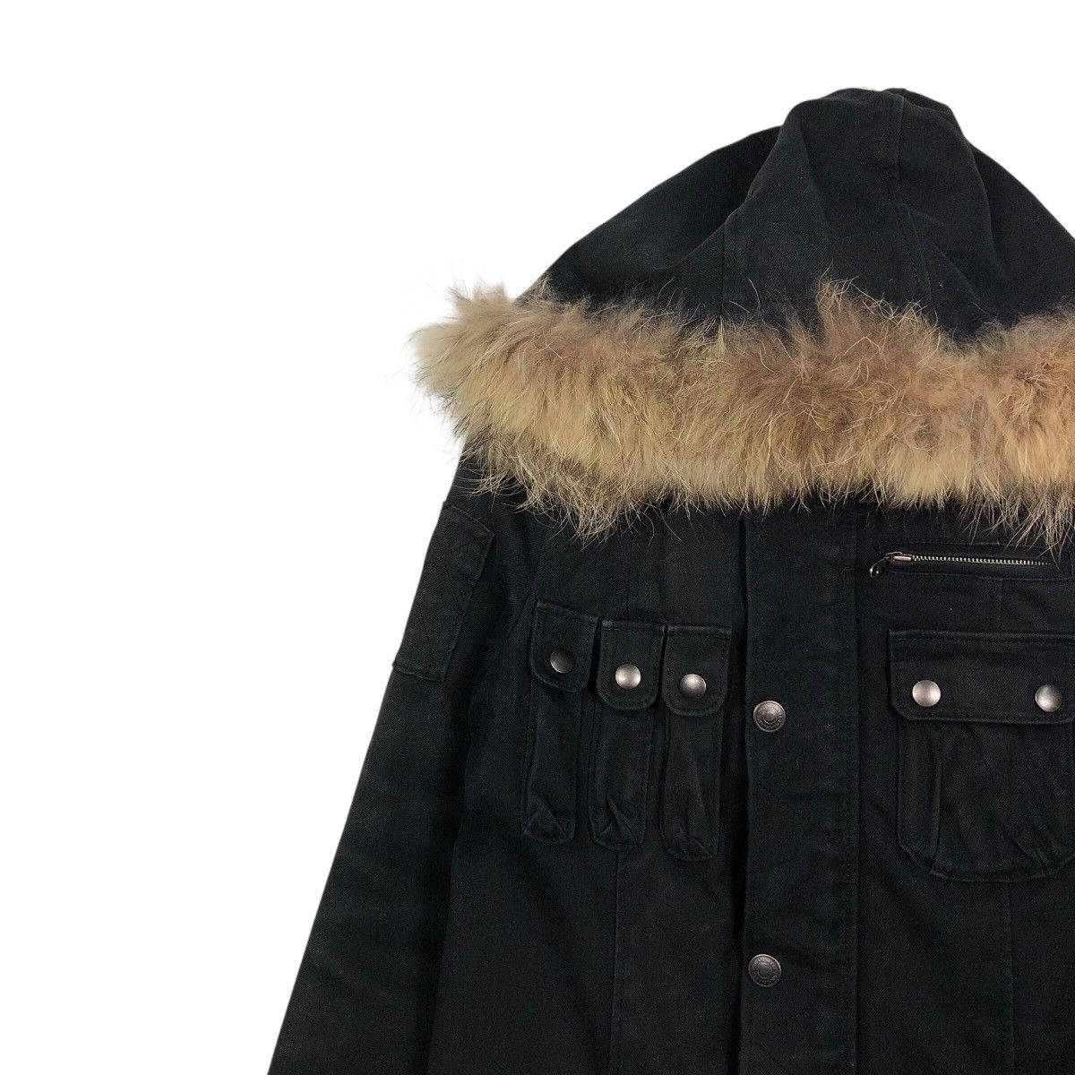 Japanese Brand Private Label Faux-Fur Trim Tactical Hooded Parka Size US M / EU 48-50 / 2 - 8 Thumbnail