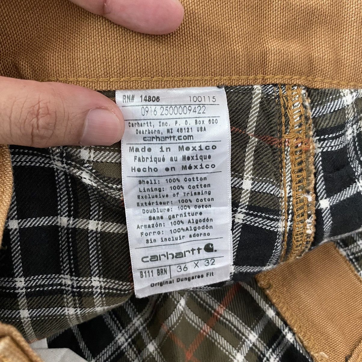 Carhartt Vintage Carhartt Blanket Lined Tan Carpenter Work Pants Size US 36 / EU 52 - 18 Thumbnail