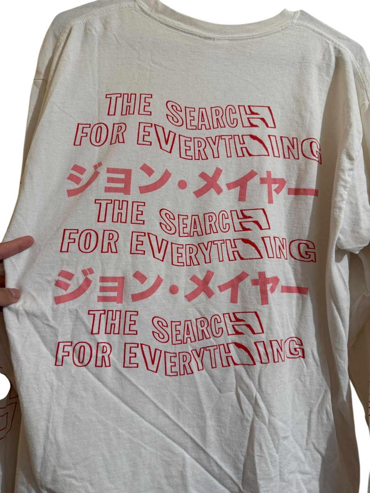Band Tees × John Mayer 2017 John Mayer Search For Everything Long sleeve Size US L / EU 52-54 / 3 - 2 Thumbnail