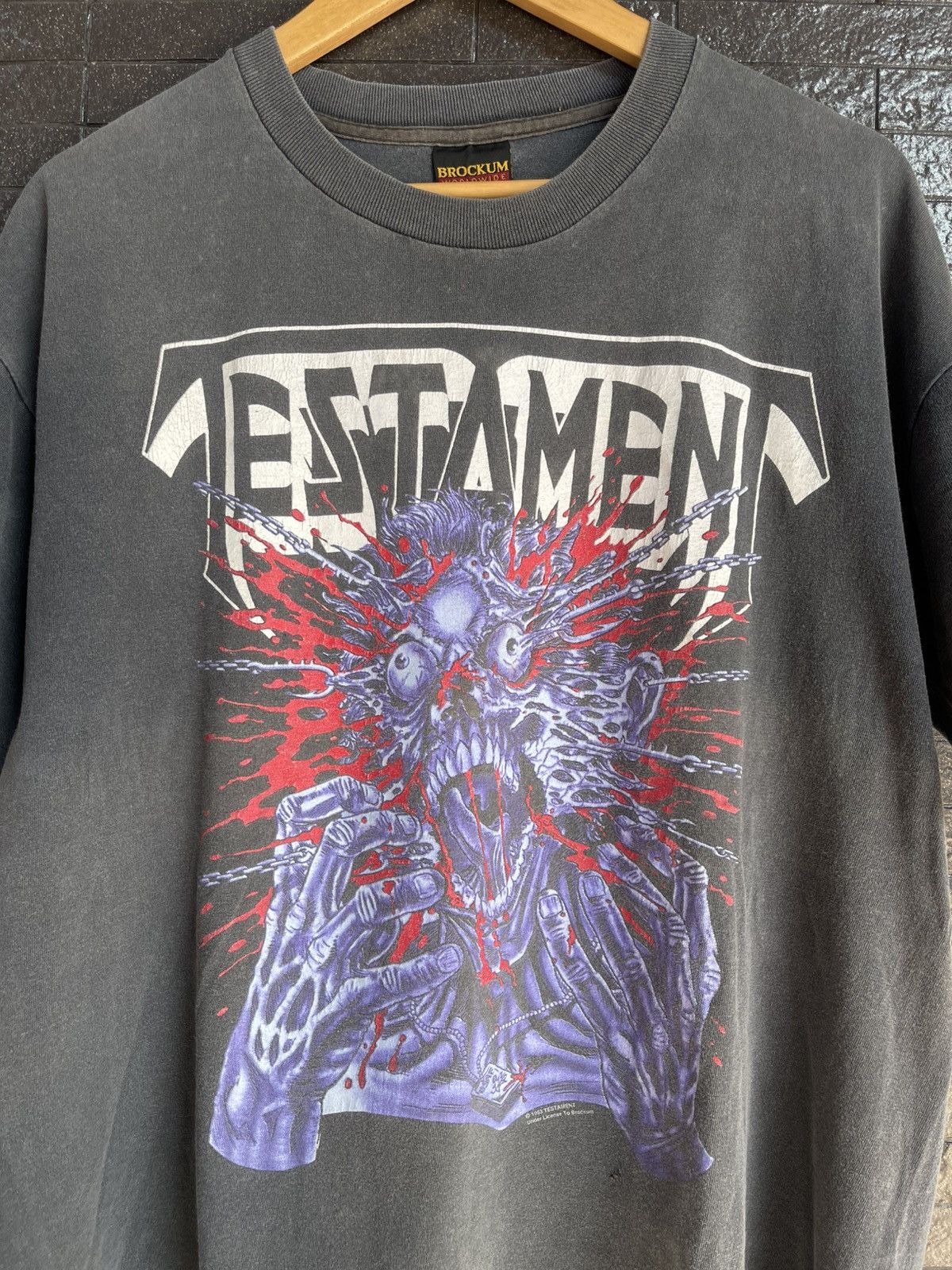 Band Tees × Vintage Vintage Testament 1993s T-Shirt Size US XL / EU 56 / 4 - 2 Thumbnail