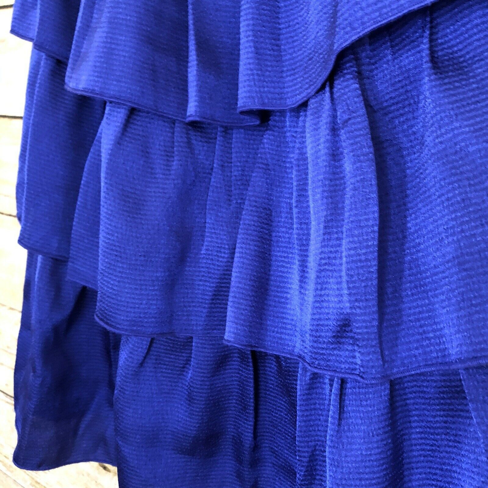 Laundry by Shelli Segal Laundry By Design Purple Strapless Tiered Dress - Size Small Size S / US 4 / IT 40 - 3 Thumbnail