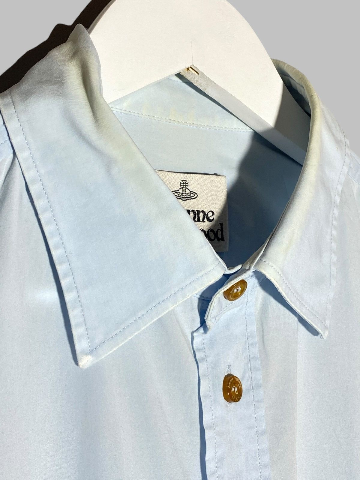 Vivienne Westwood Vivienne Westwood Sky Blue Button Up Shirt Size US L / EU 52-54 / 3 - 5 Thumbnail