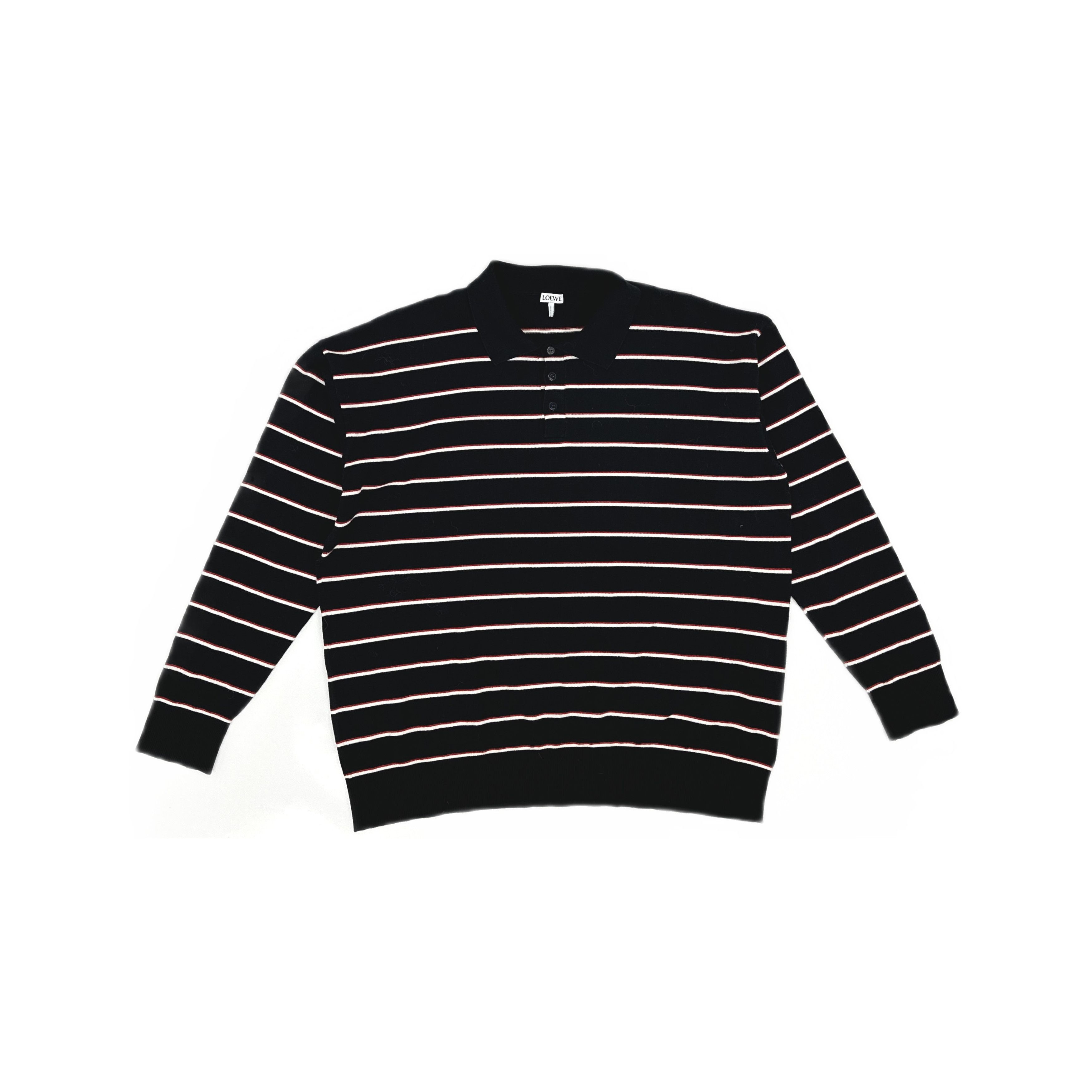 Loewe LOEWE Striped Cotton Polo Shirt Size XS Size US XS / EU 42 / 0 - 1 Thumbnail