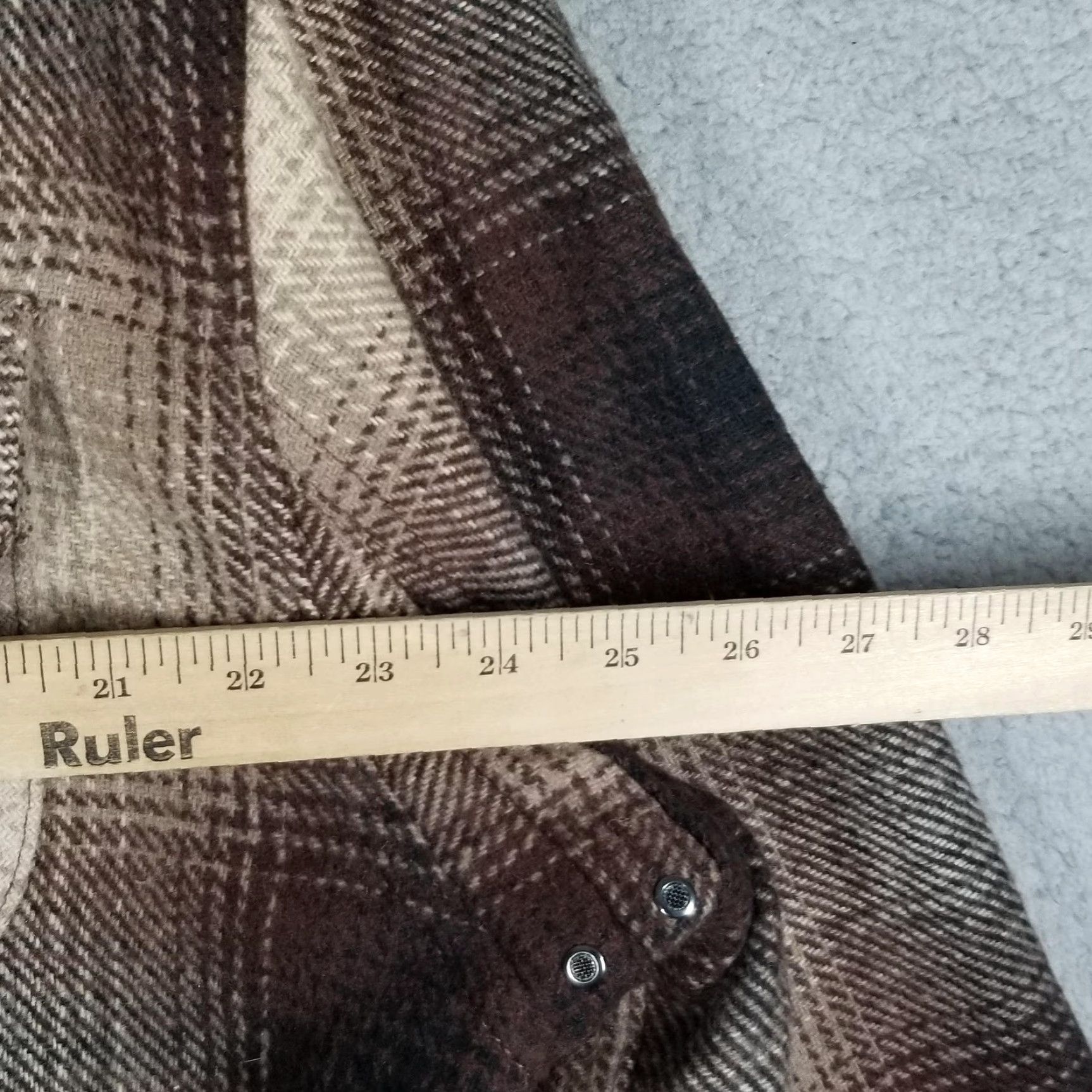 Vintage JACHS New York Jacket Mens XL Brown Plaid Wool Blend Lined Shirt Jacket Shacket Size US XL / EU 56 / 4 - 6 Thumbnail