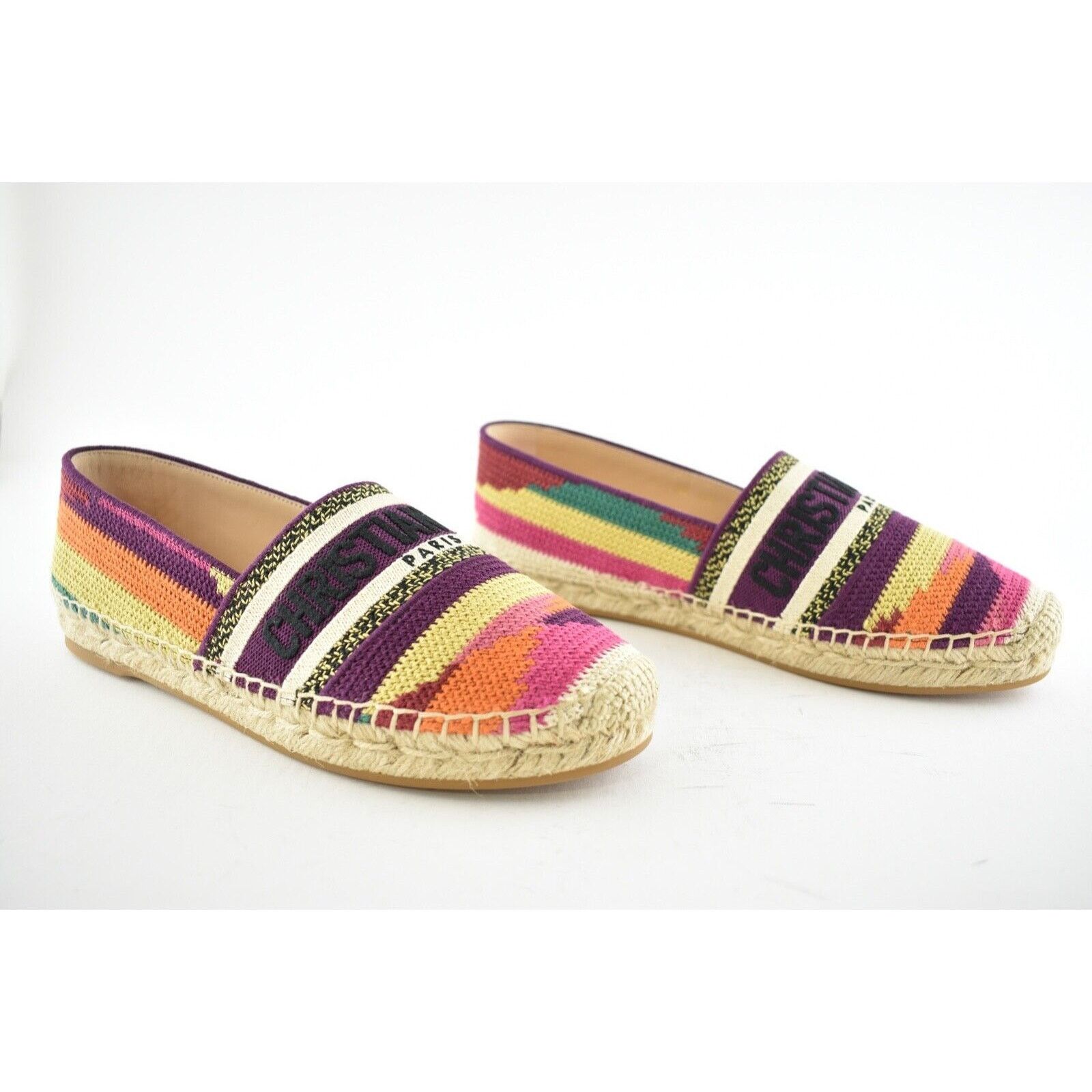 Dior Dior Granville Patchwork Cotton Logo Embroidered Size US 8.5 / IT 38.5 - 4 Thumbnail