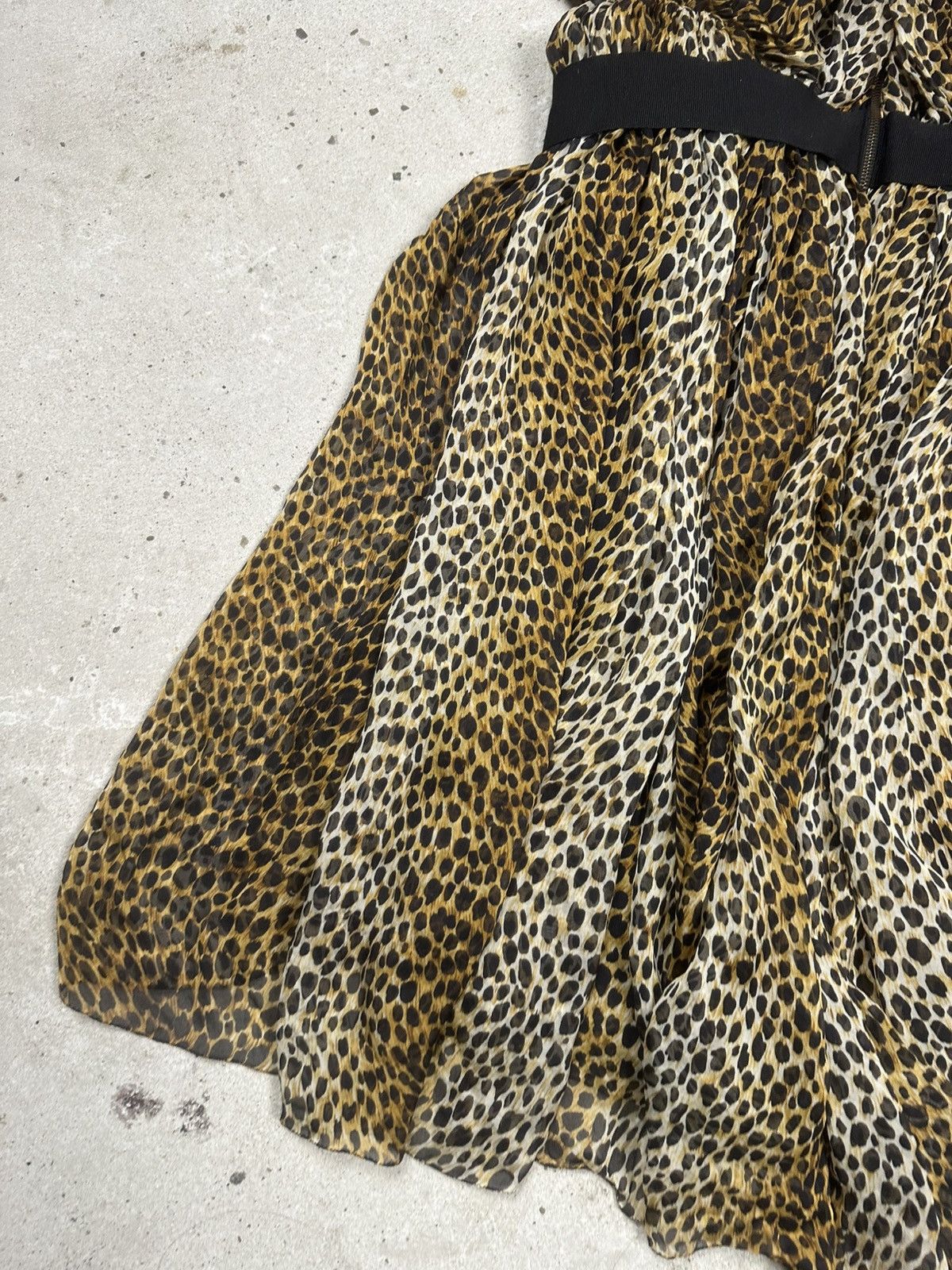 Dolce & Gabbana Dolce & Gabbana Leopard Silk Chiffon Cami Dress Brown Black Size S / US 4 / IT 40 - 13 Thumbnail