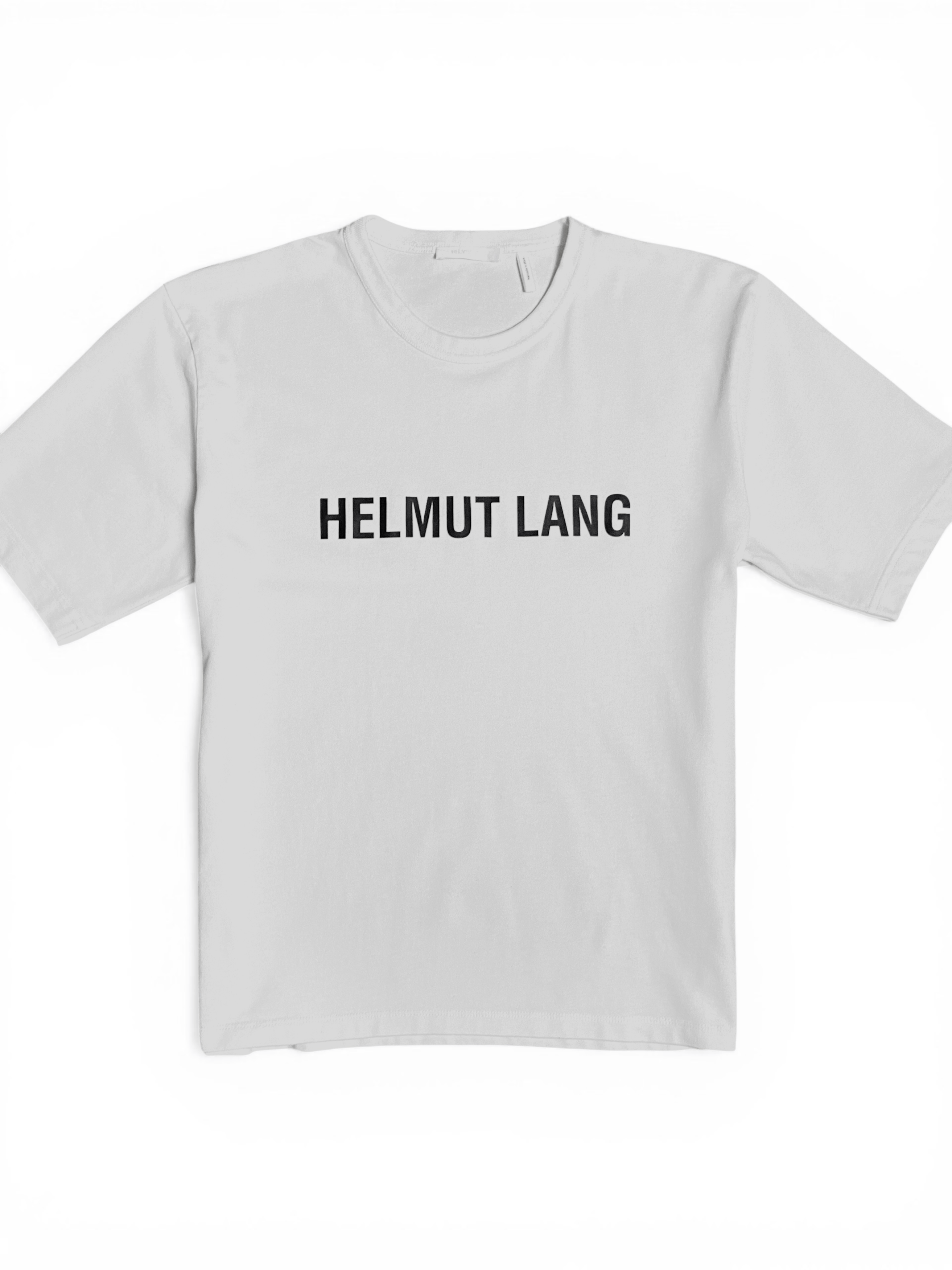 Helmut Lang Helmut Lang White Black Core Logo Essential T-Shirt Tee Size US L / EU 52-54 / 3 - 4 Thumbnail