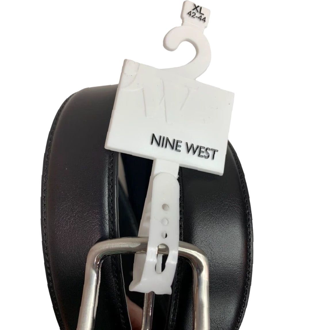 Nine West Nine West Belt Men's XL Black Vegan Leather Sustainable Luxury Belt Size ONE SIZE - 5 Thumbnail