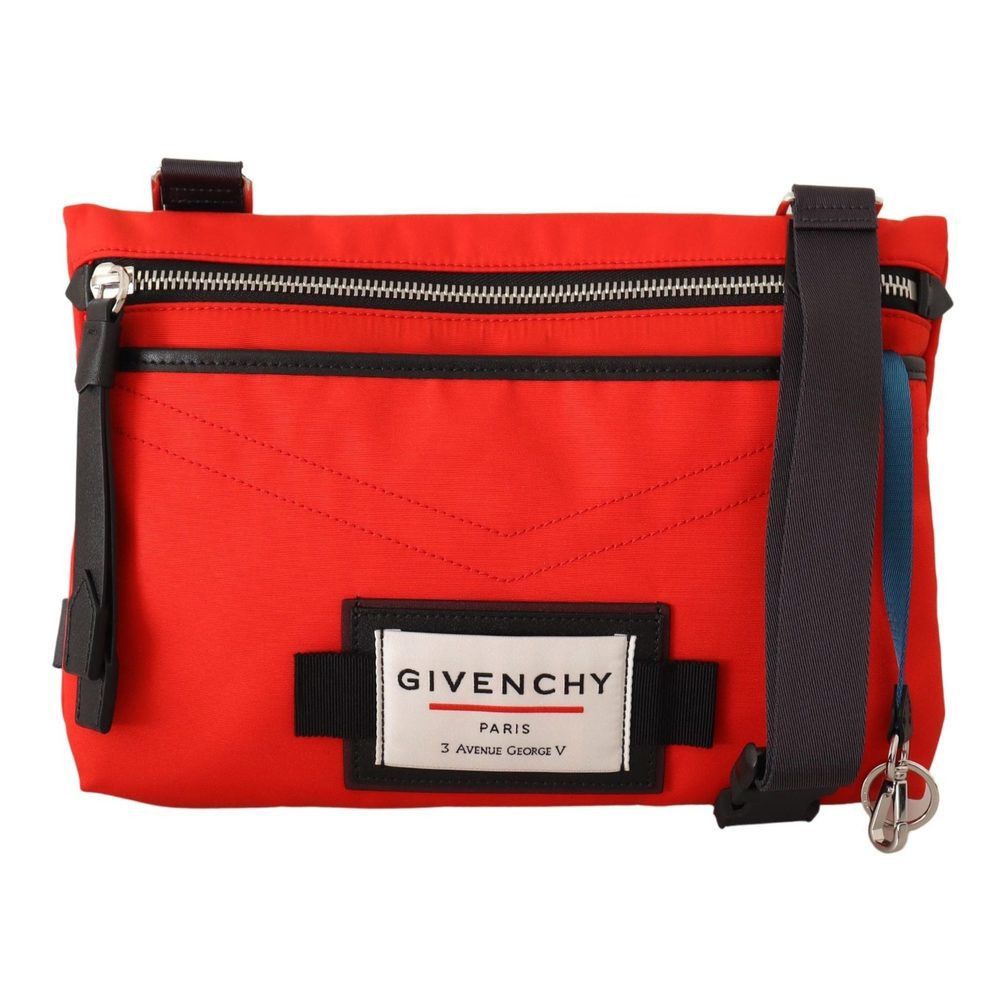 Givenchy Givenchy Red Polyamide Downtown Flat Crossbody Bag Size ONE SIZE - 1 Thumbnail