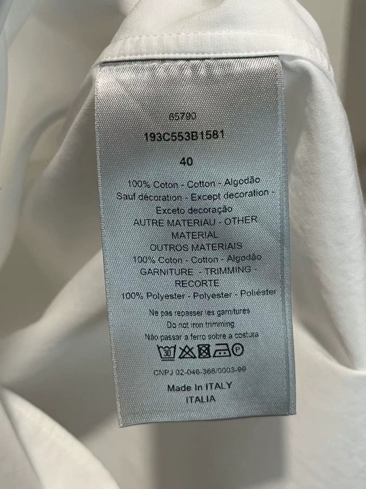 Dior Dior x Kenny Scharf Men's White Spirit Applique Shirt 40 Size US XXS / EU 40 - 4 Thumbnail
